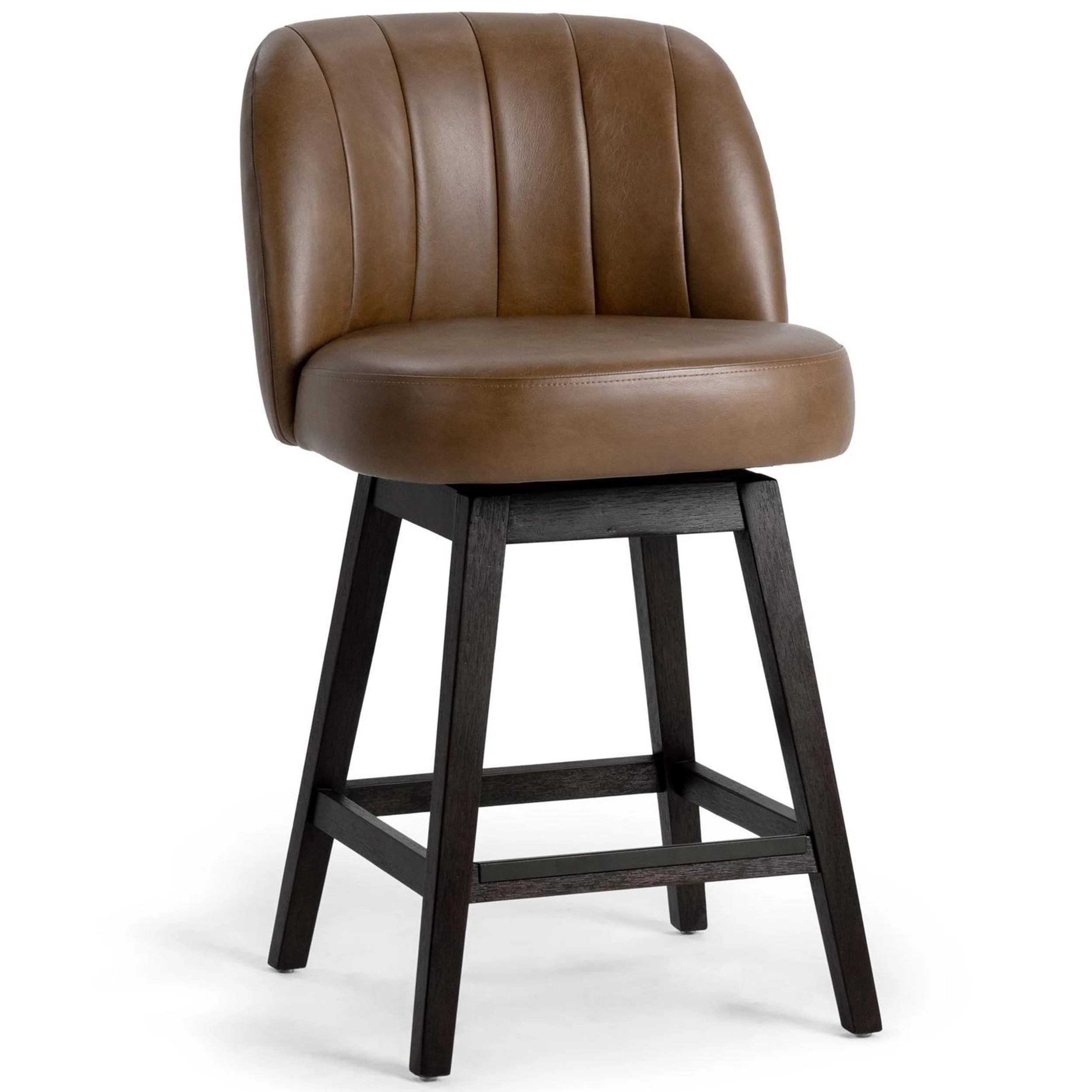 Della Swivel Counter Stool, Camel