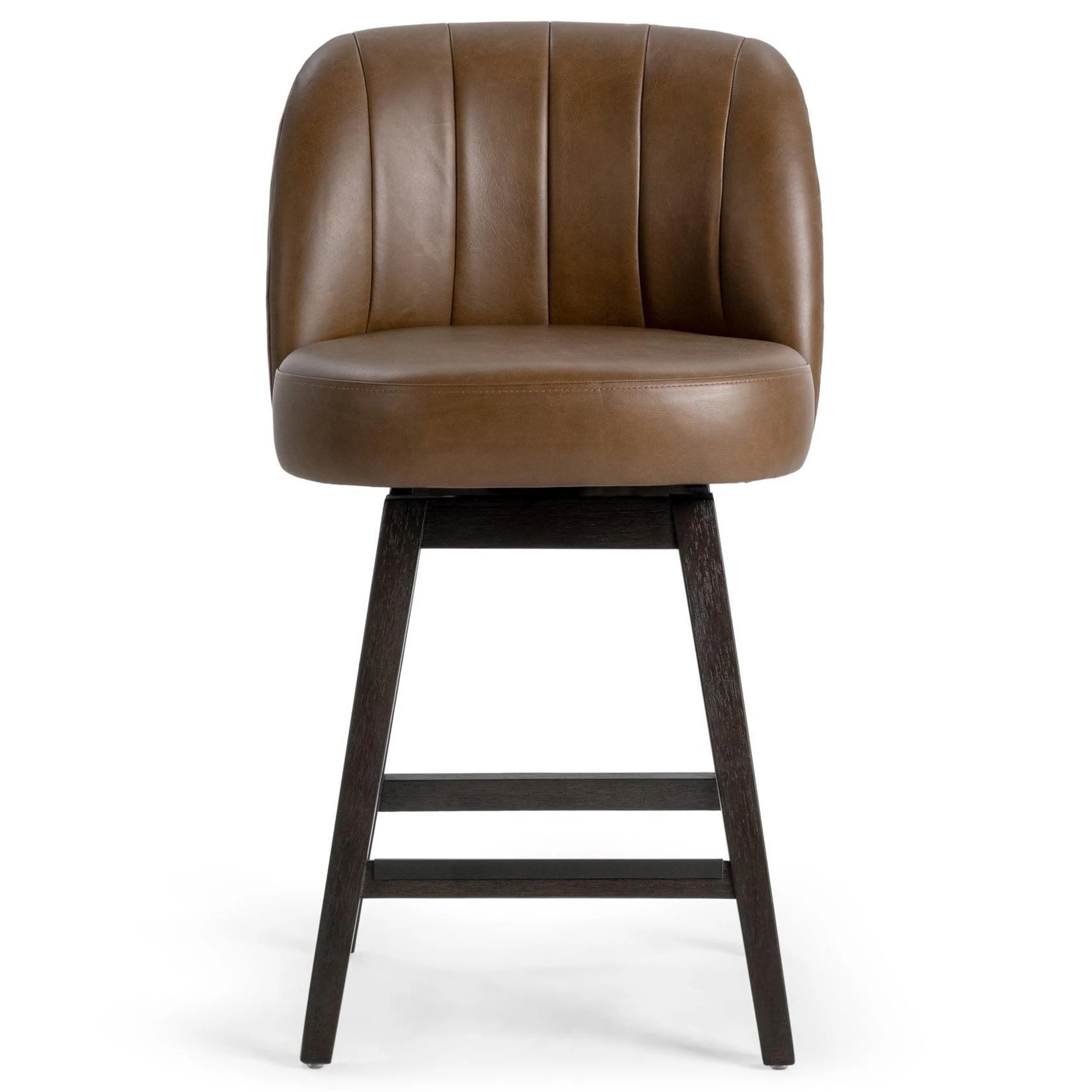 Della Swivel Counter Stool, Camel - Image 2