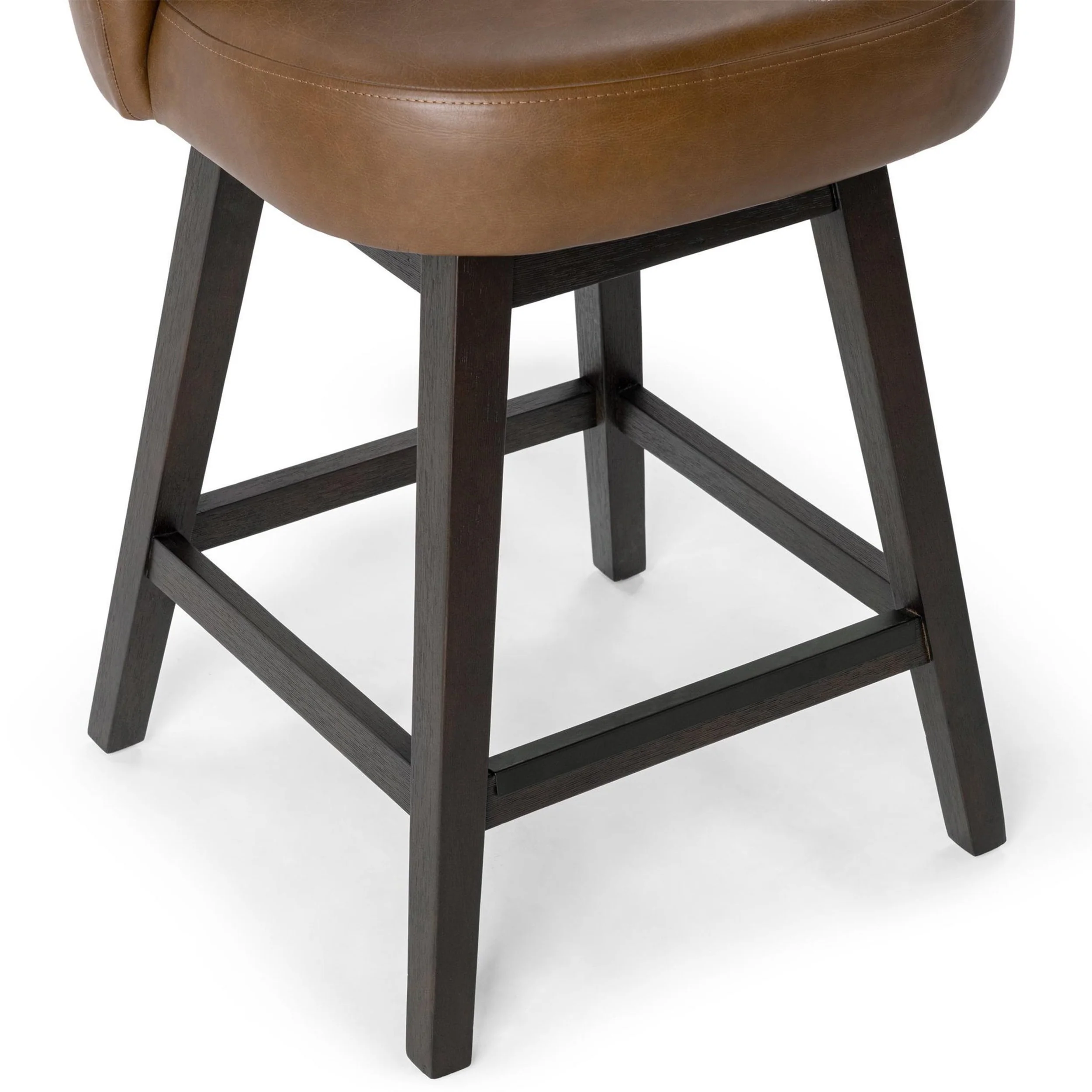 Della Swivel Counter Stool, Camel - Image 4