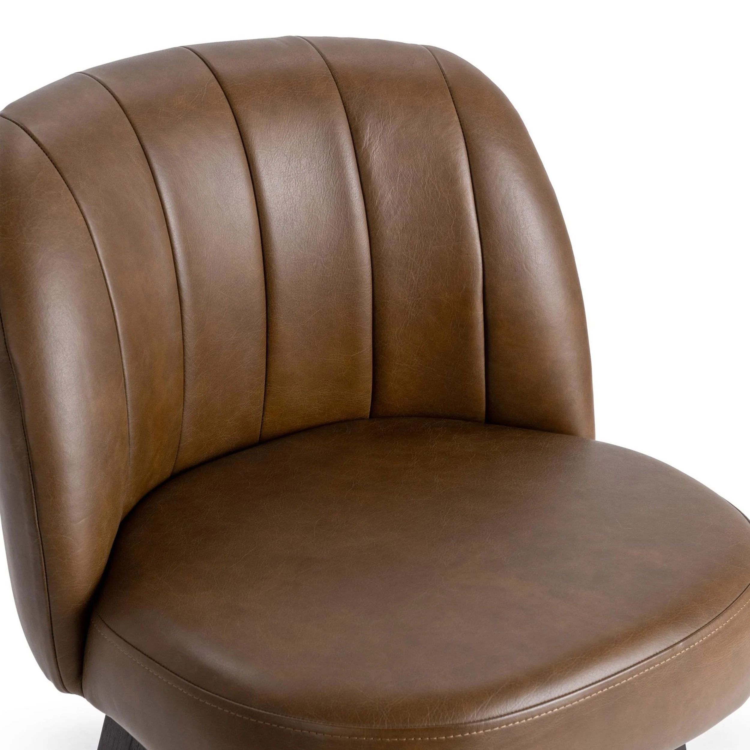 Della Swivel Counter Stool, Camel - Image 5