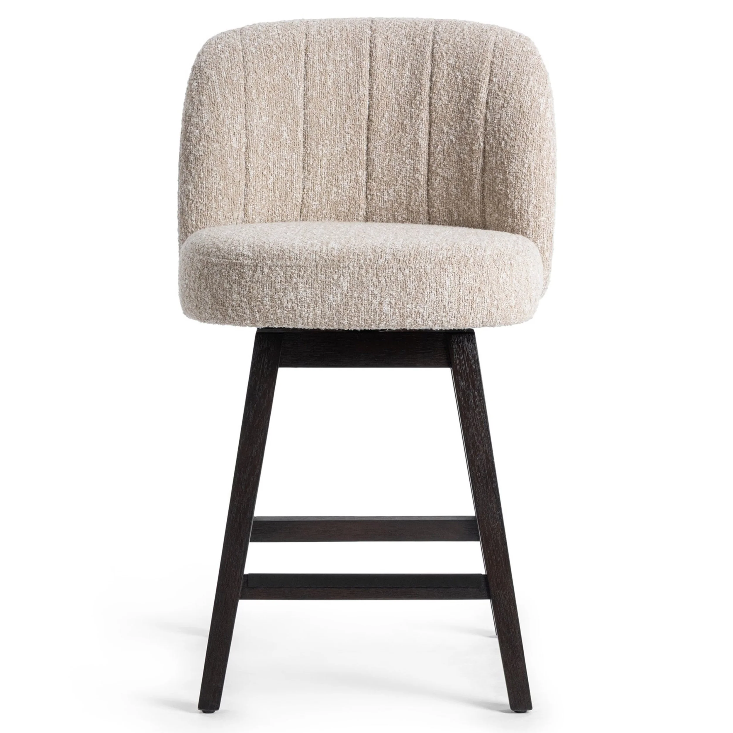 Della Swivel Counter Stool, Sandy Cream - Image 2