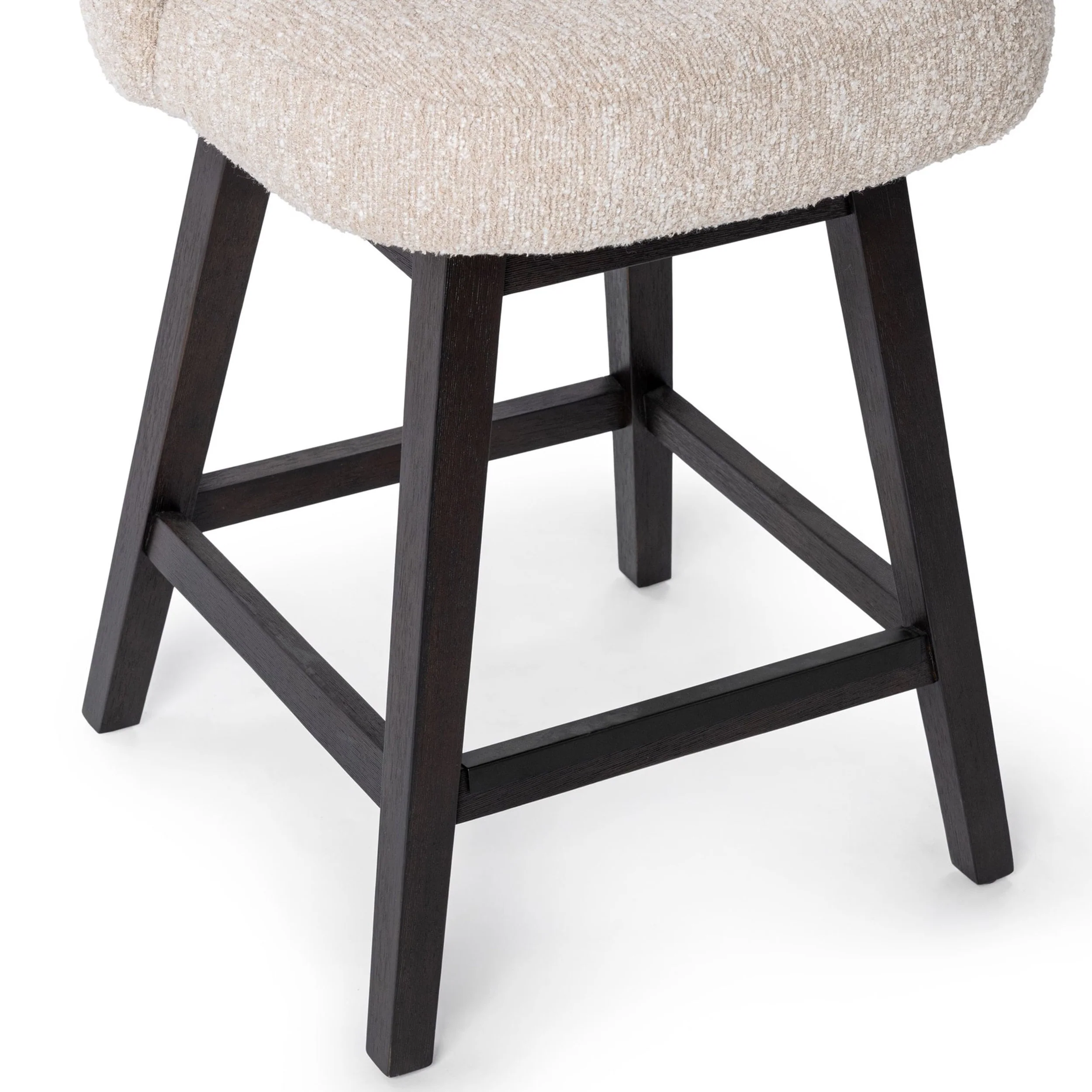Della Swivel Counter Stool, Sandy Cream - Image 4