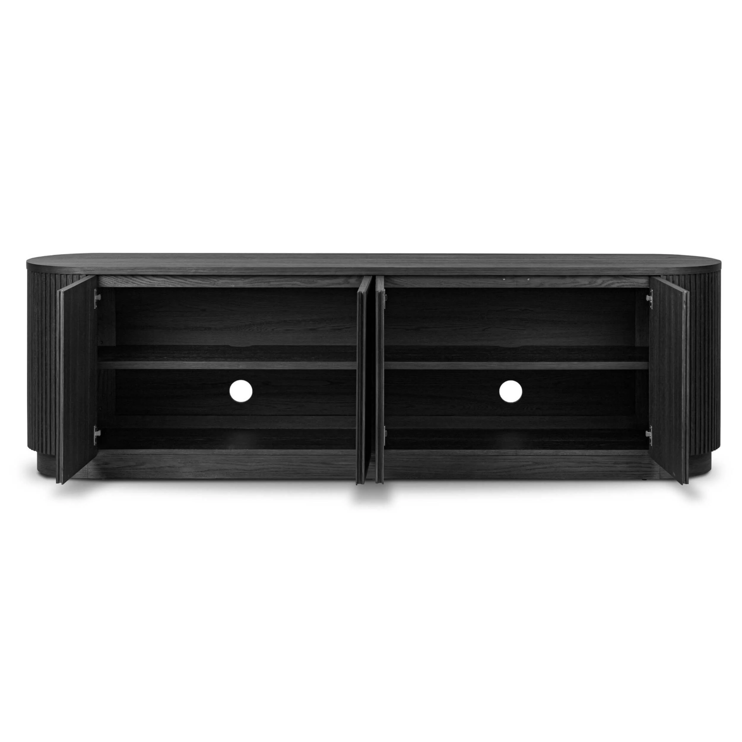 Delphi Media Console, Cerused Black by Four Hands - Image 5
