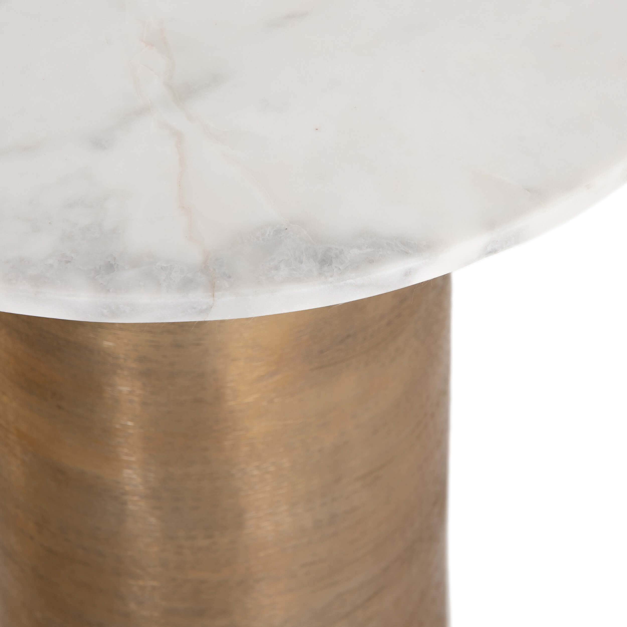 Delune Nightstand, White Marble by Four Hands - Image 4