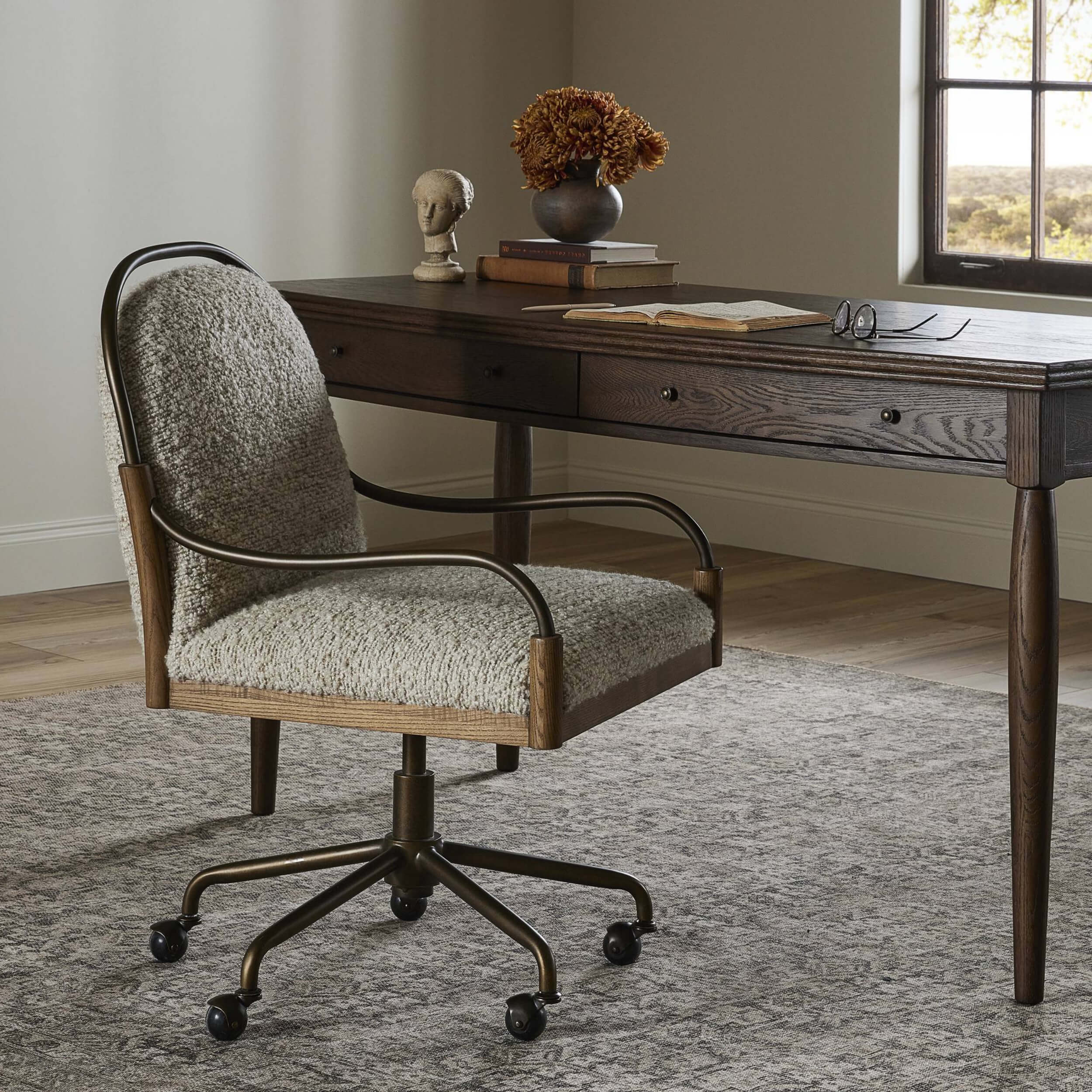 Demi Desk Chair, Ivan Stone by Amber Lewis x Four Hands - Image 5