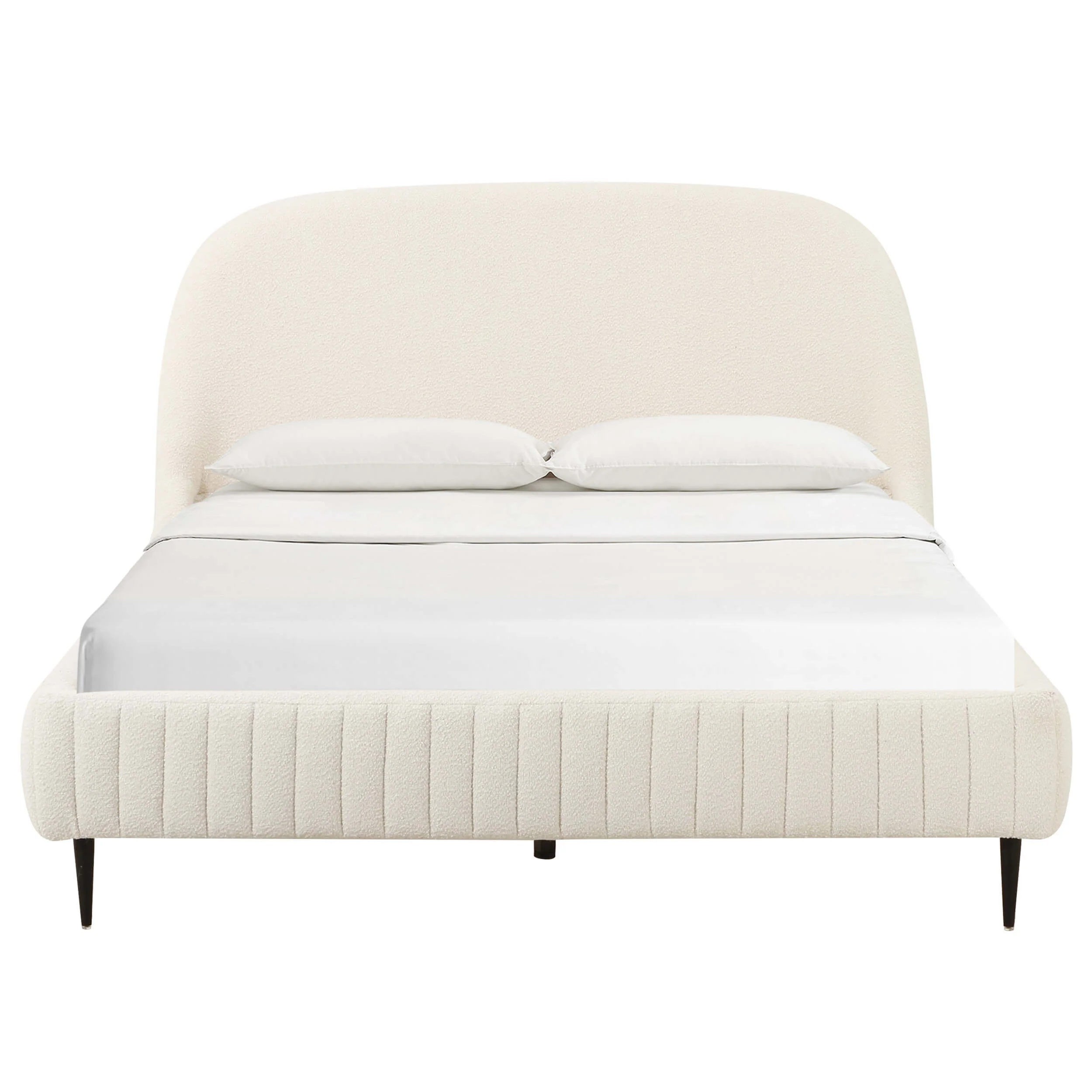 Denise Boucle Bed, Cream - Image 2