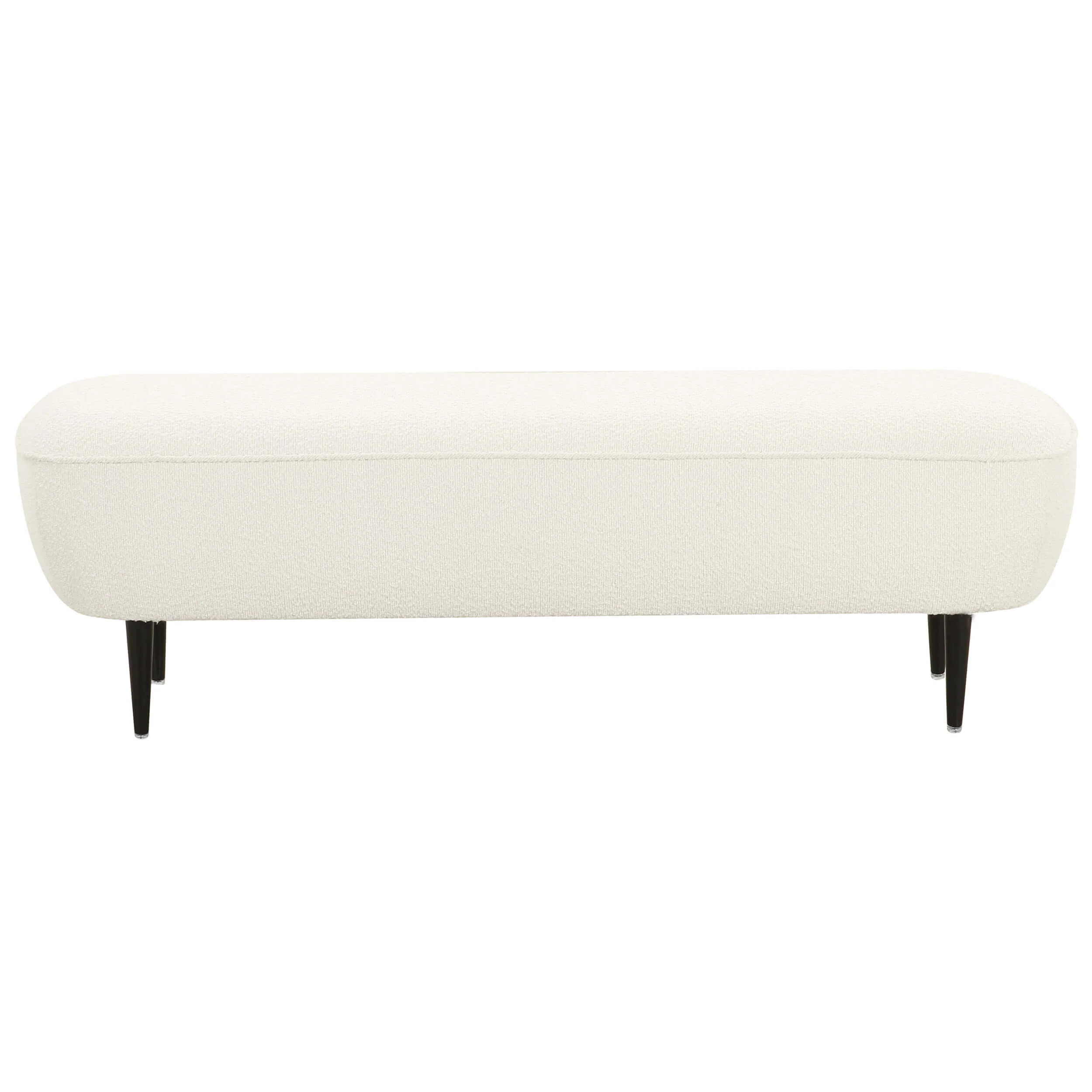 Denise Boucle Bench, Cream - Image 2
