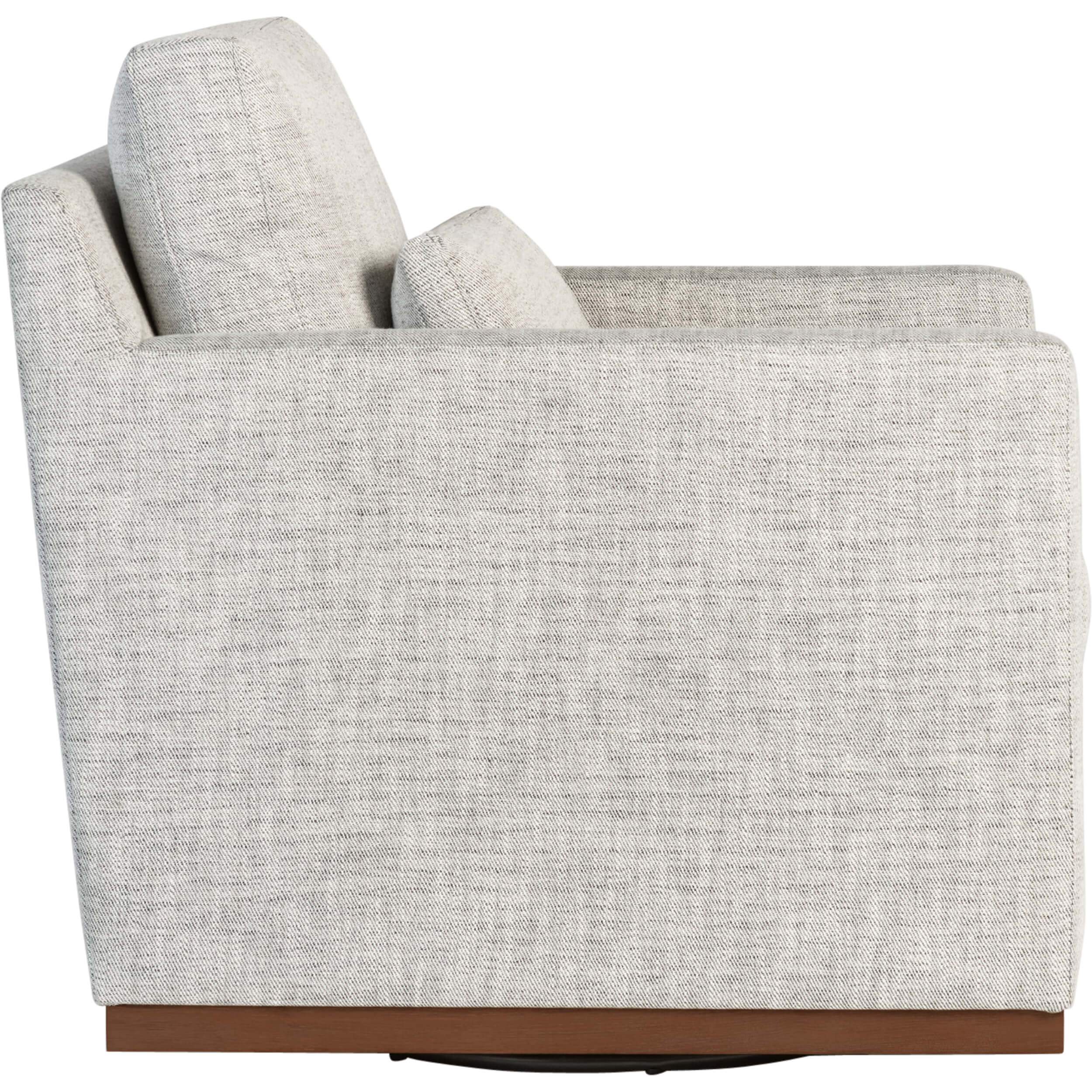 Denton Swivel Chair, Peppered Slate - Image 3