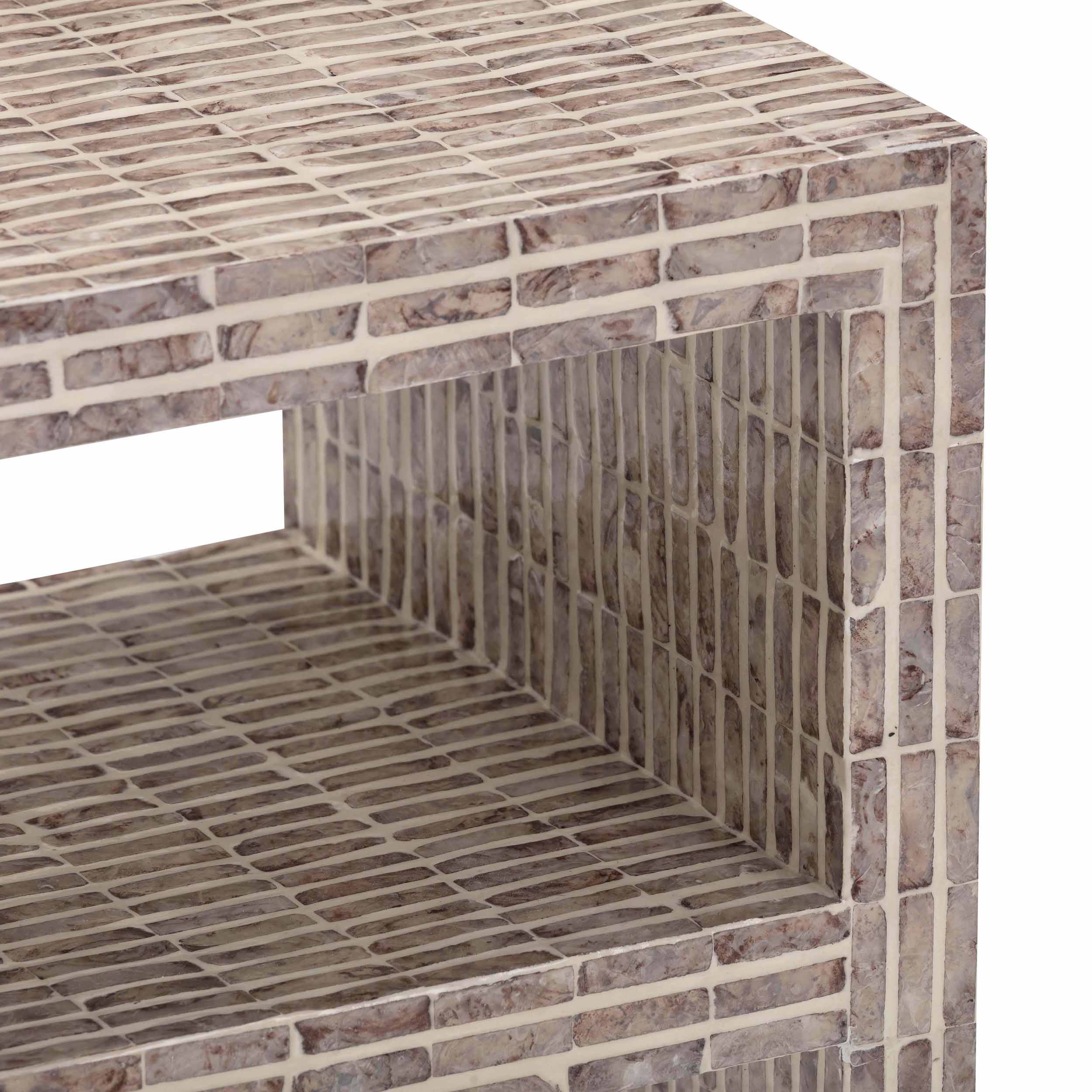 Derry Capiz Shell Nightstand, Lavender - Image 4