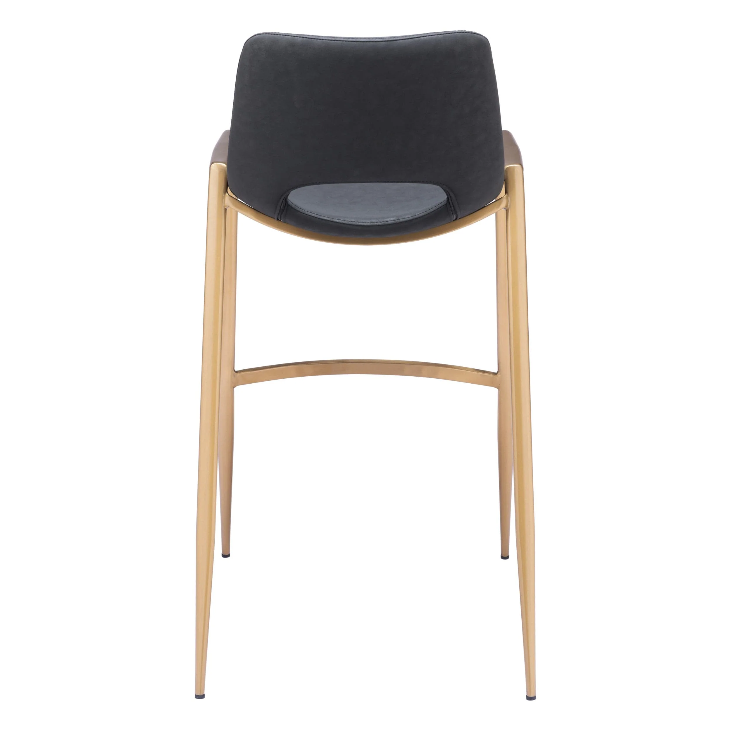 Desi Bar Stool, Black/Gold, Set of 2 - Image 4