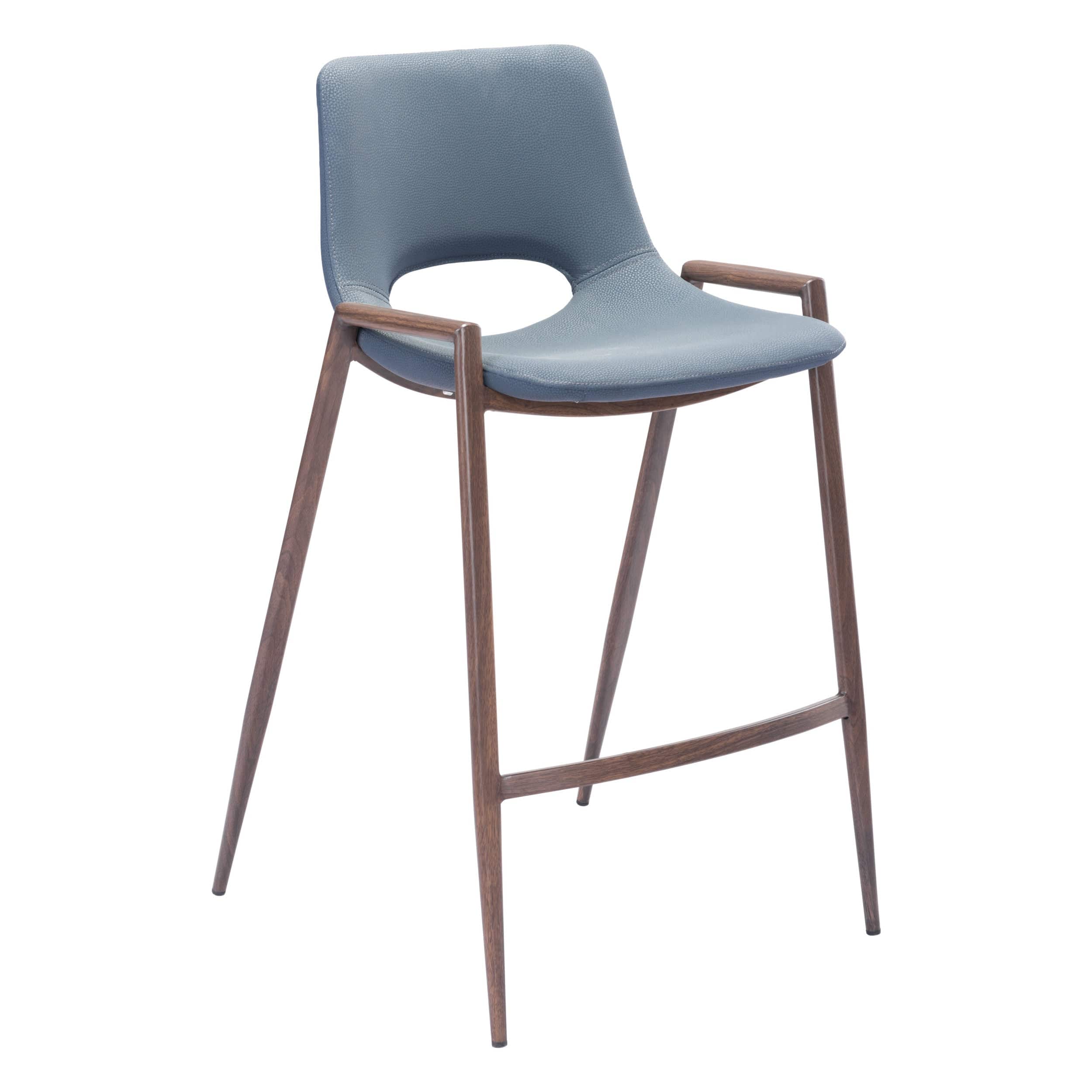Desi Counter Stool, Azure Gray, Set of 2