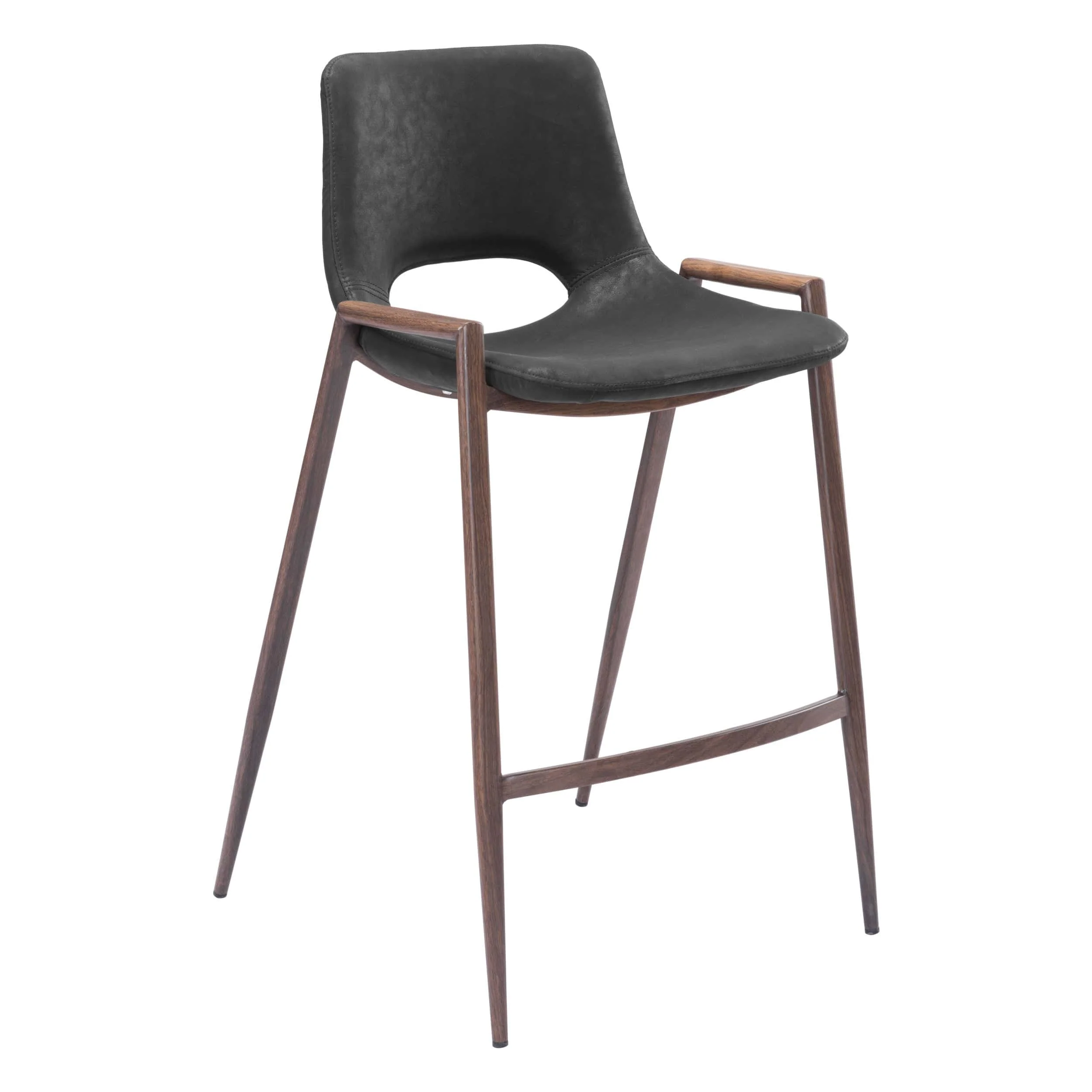 Desi Counter Stool, Black, Set of 2