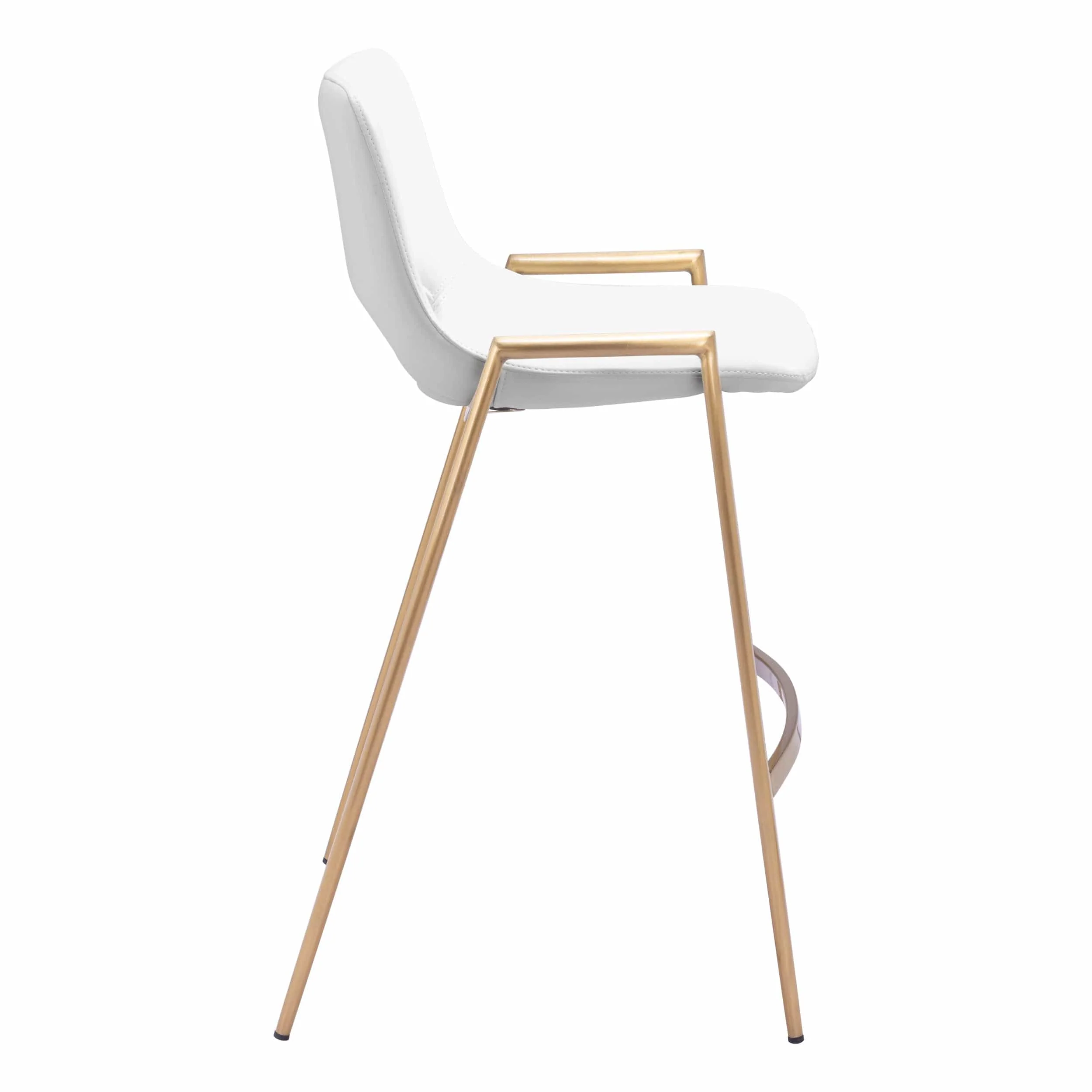 Desi Counter Stool, White, Set of 2 - Image 3