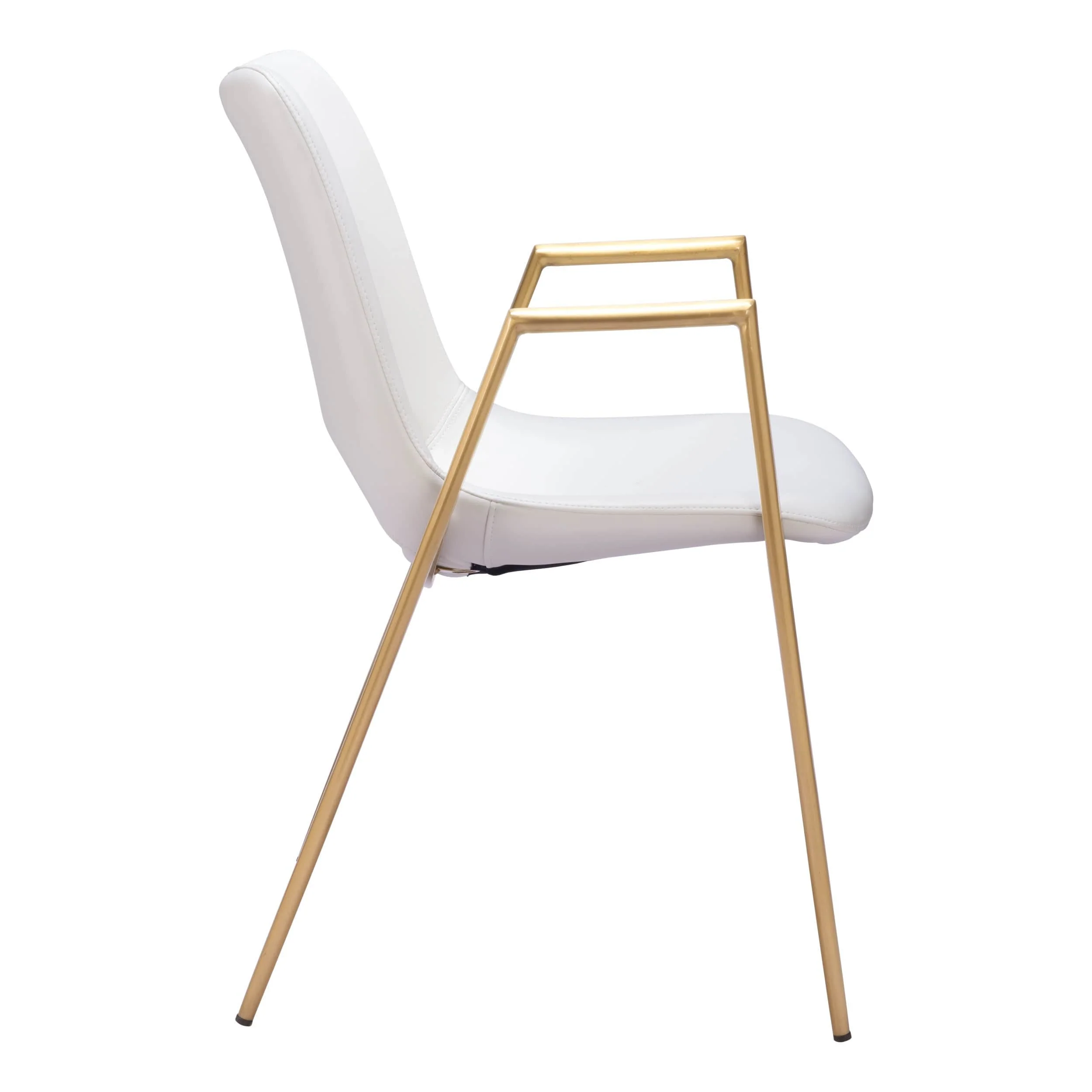 Desi Dining Chair, White, Set of 2 - Image 2