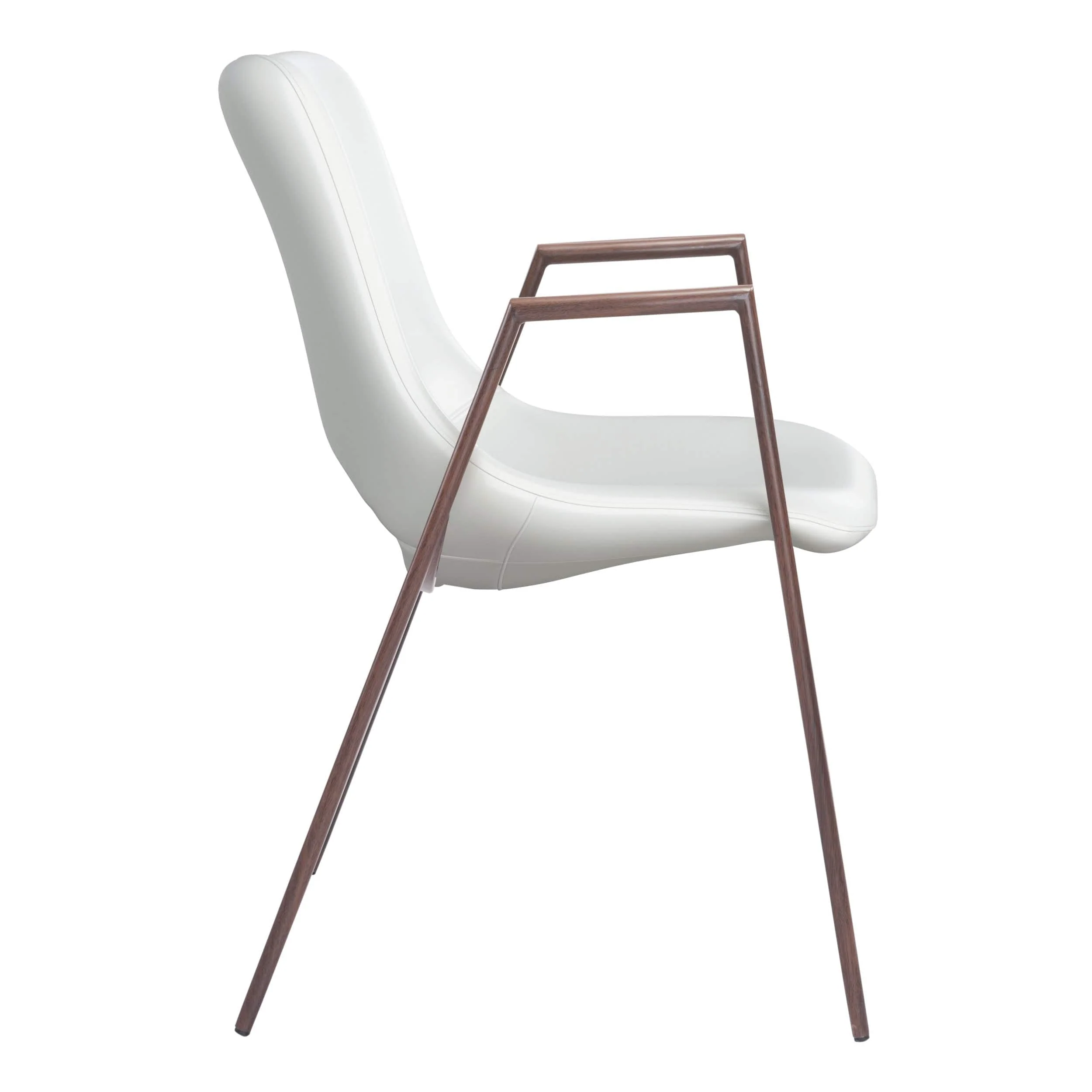 Desi Dining Chair, White, Set of 2 - Image 2