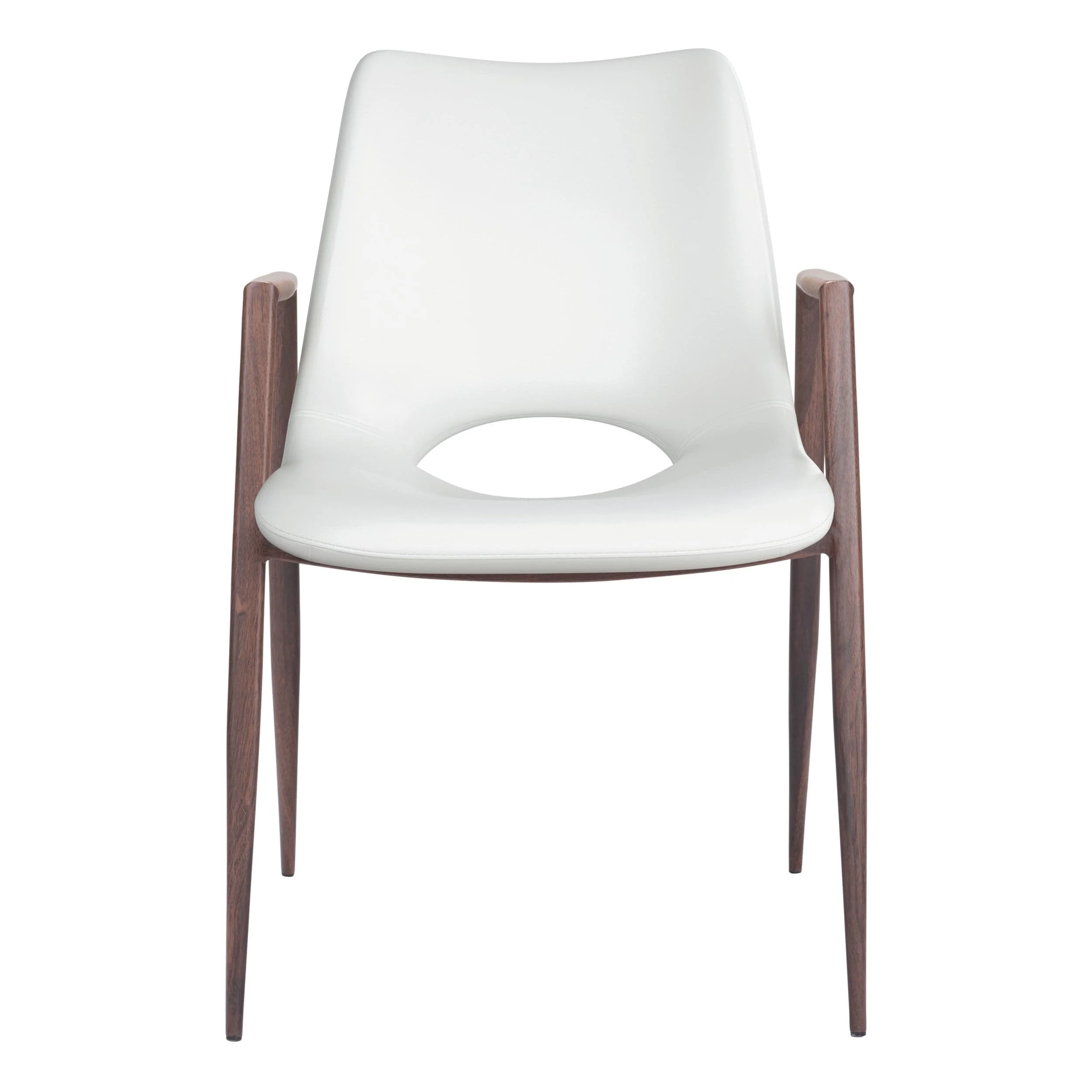 Desi Dining Chair, White, Set of 2 - Image 3