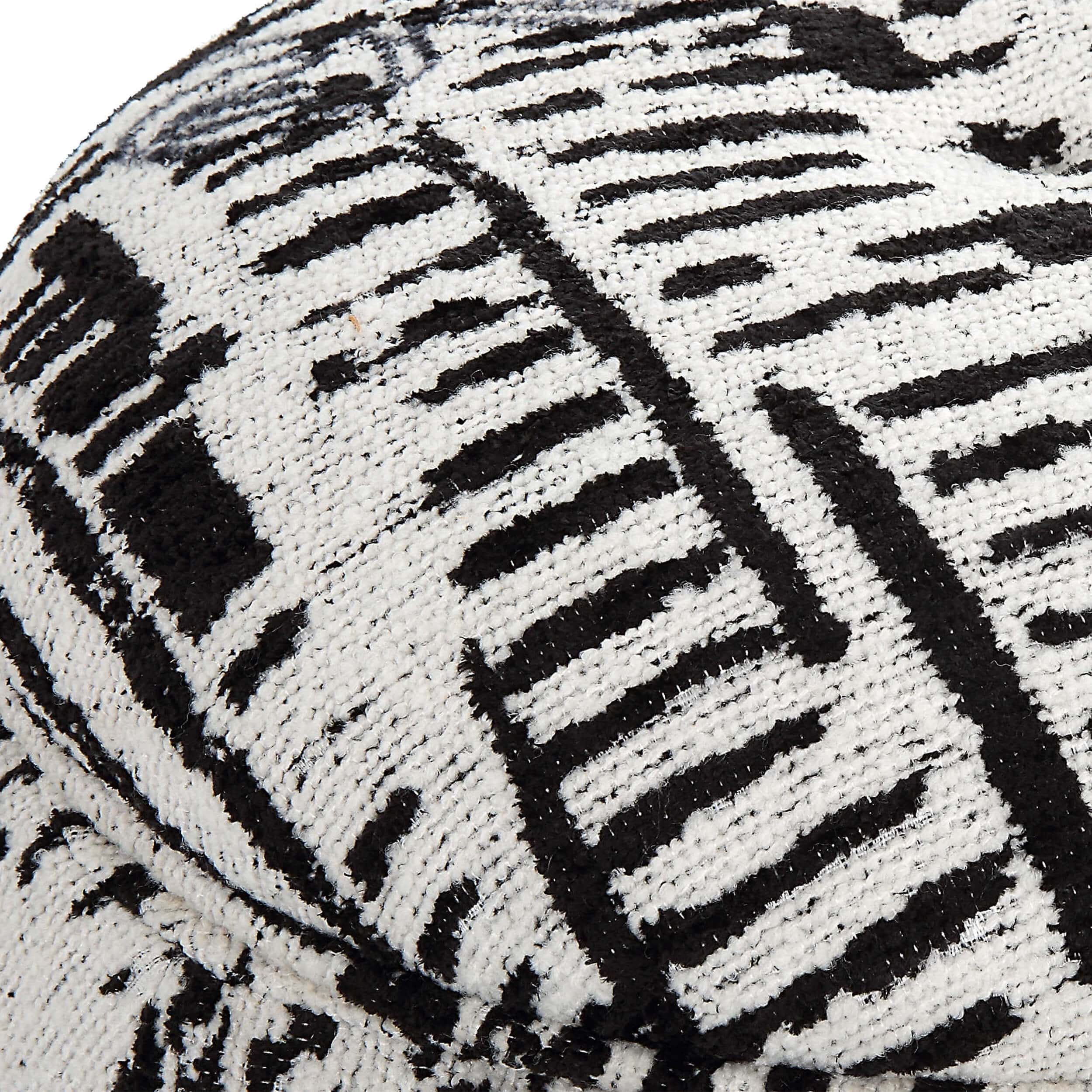 Dialogue Ottoman, Black/Off White - Image 3