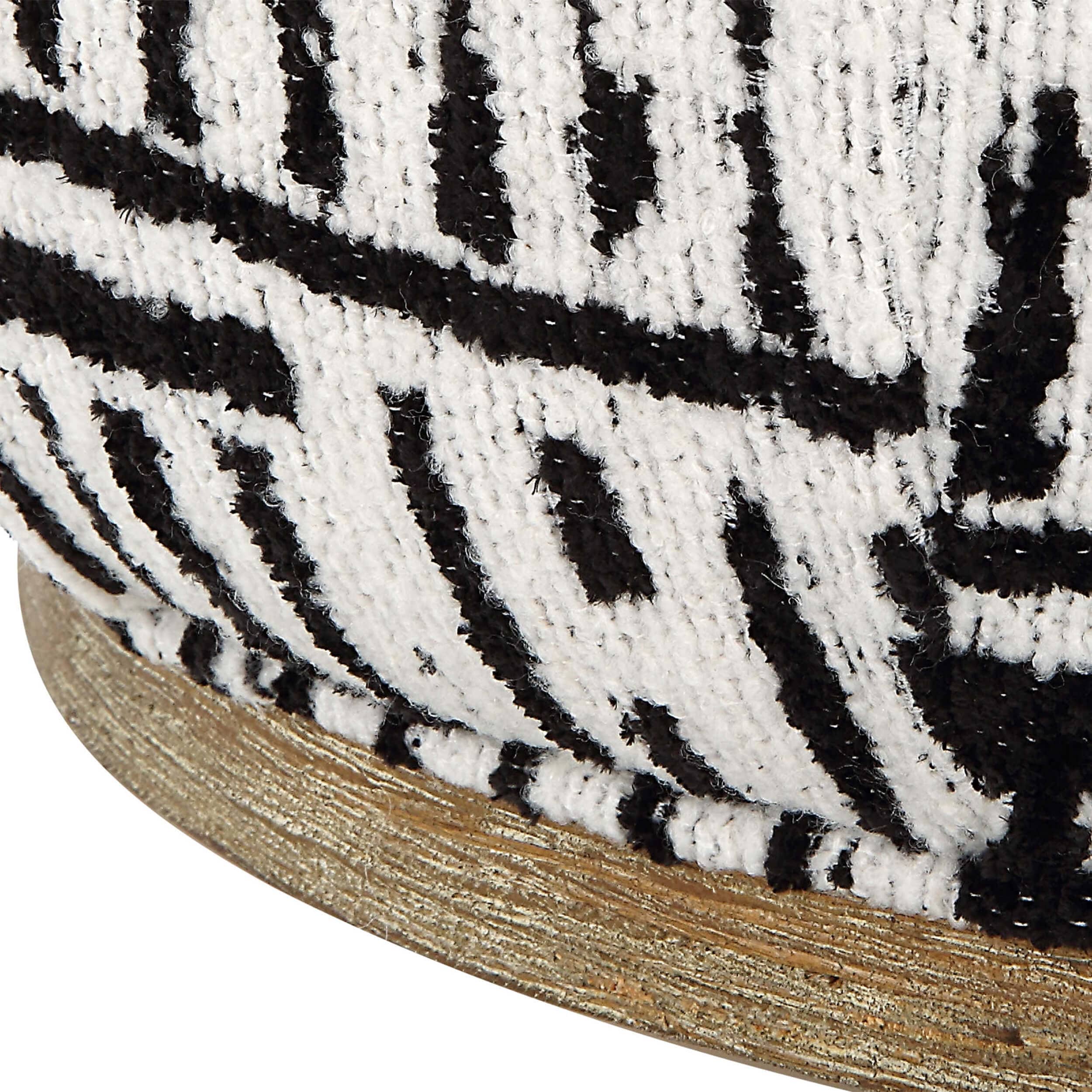 Dialogue Ottoman, Black/Off White - Image 4
