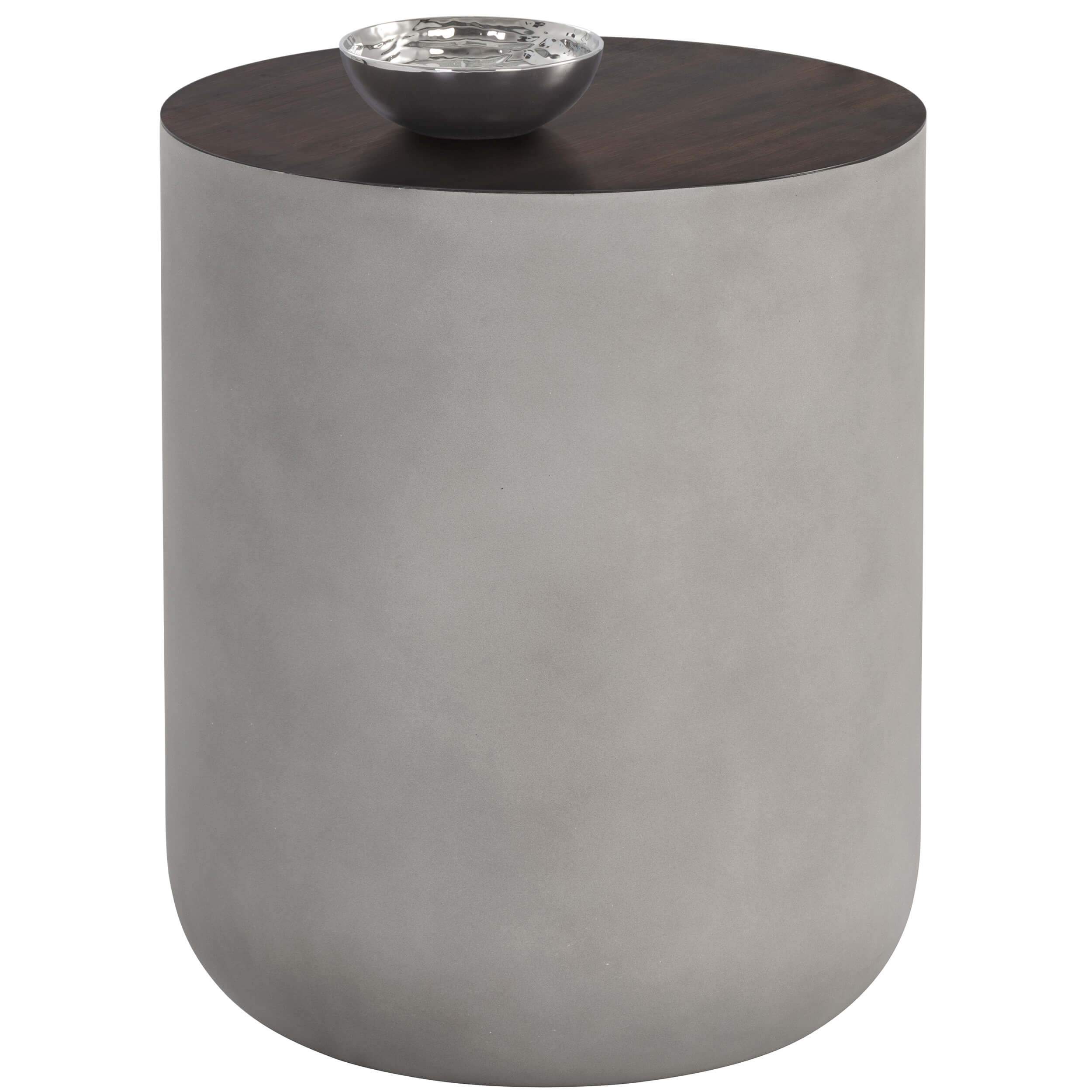 Diaz End Table, Grey/Wood Grain Brown - Image 3
