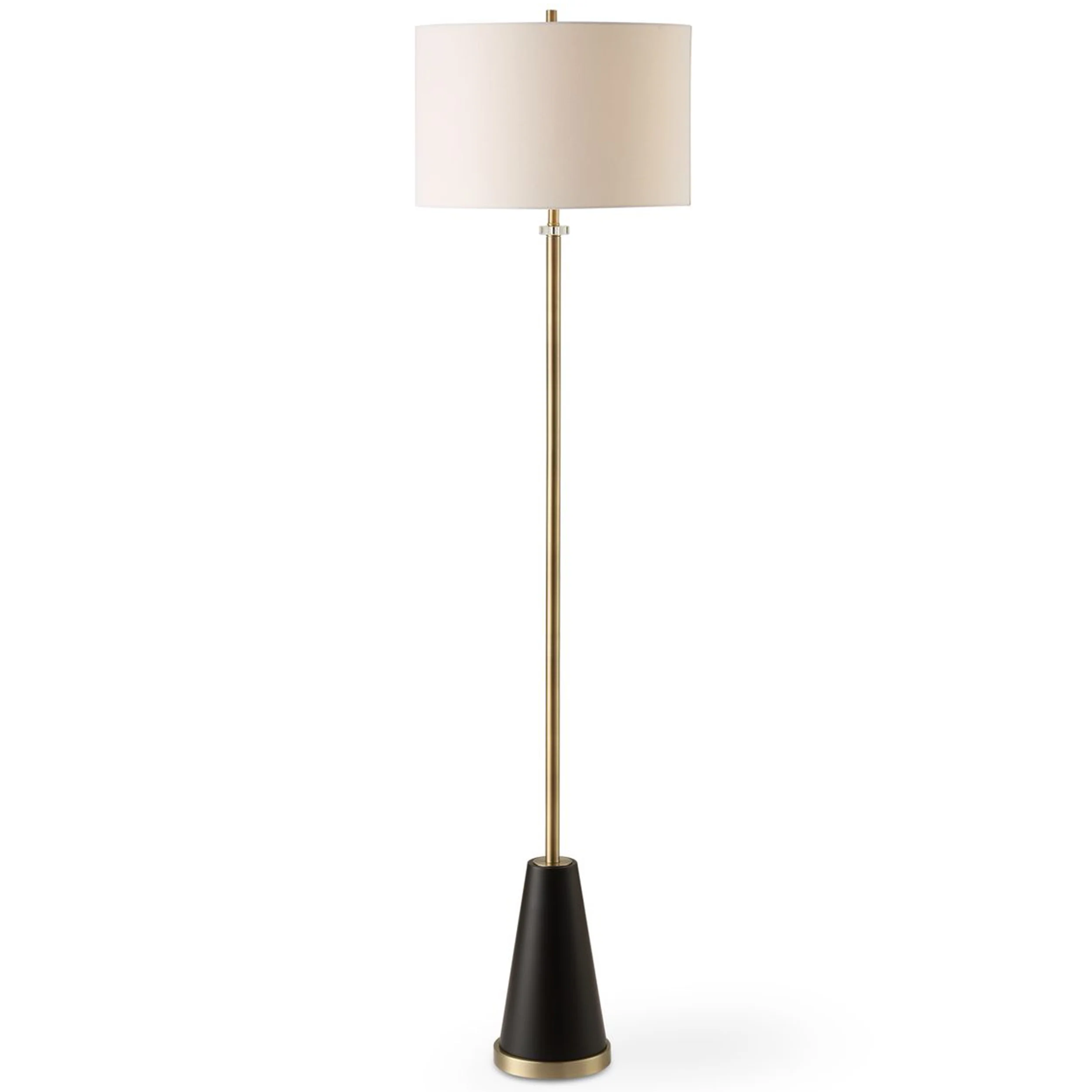 Diego Floor Lamp, Antique Brass - Image 2