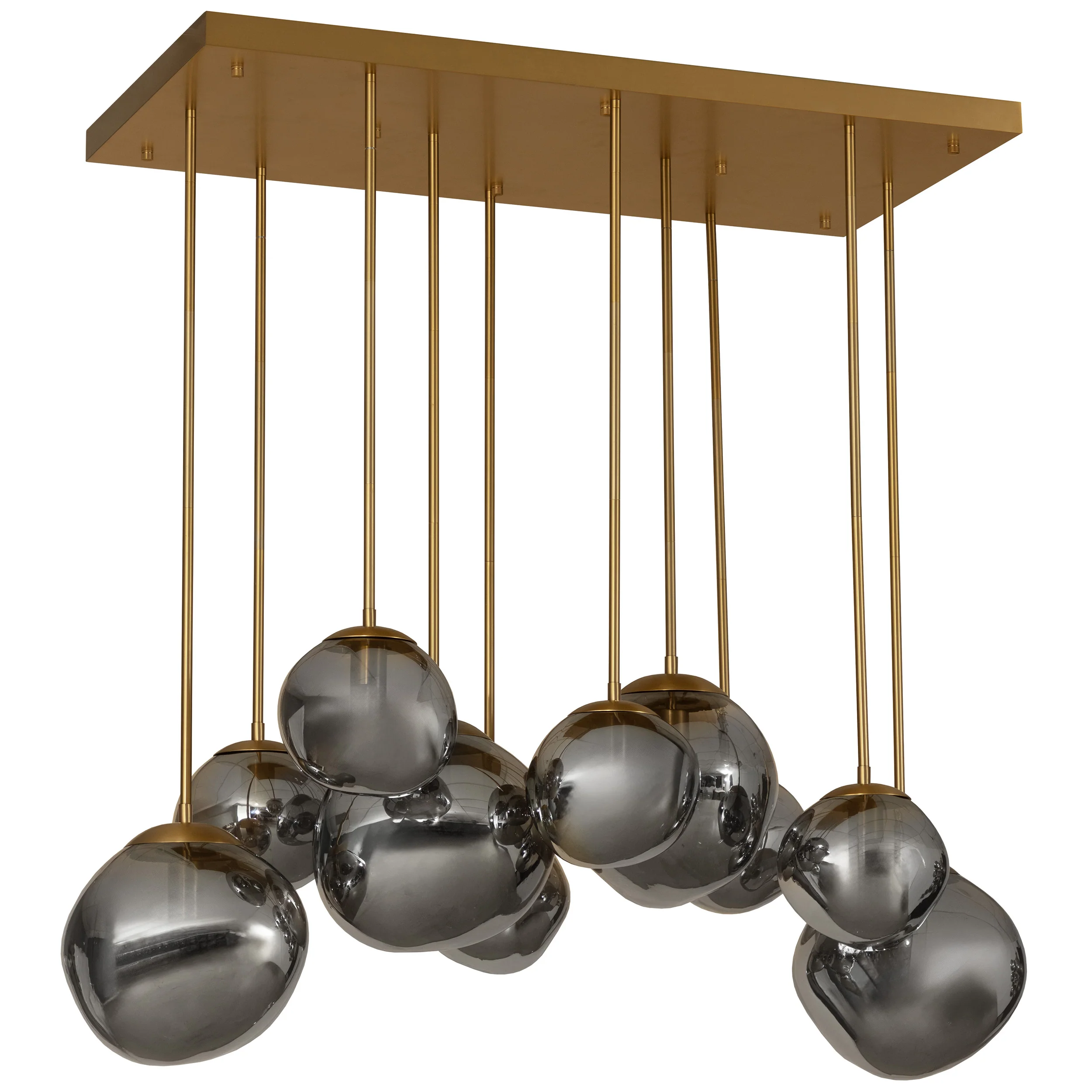Dionis Chandelier, Rectangular, Grey