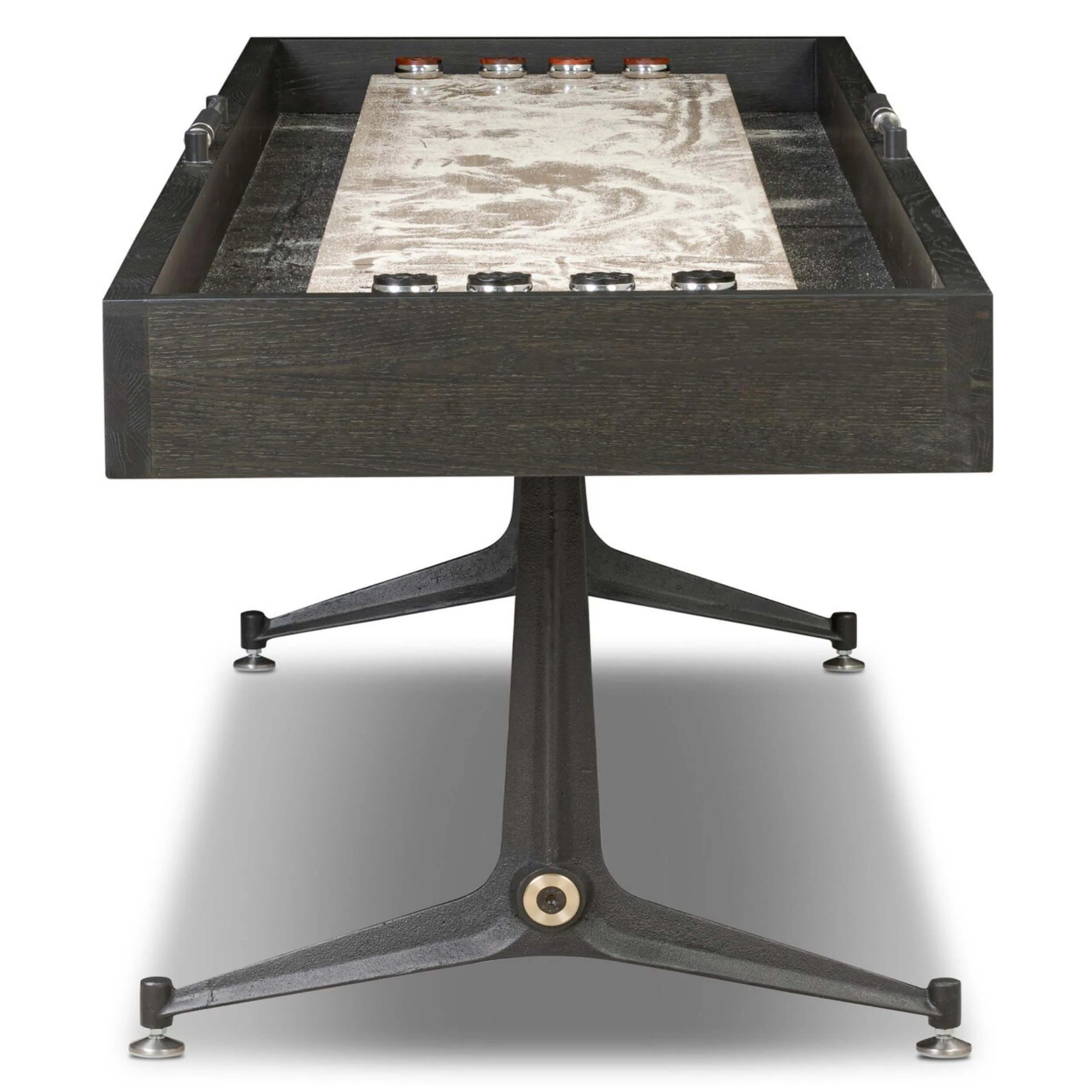 District Eight Small Shuffleboard Table, Black by Four Hands - Image 3