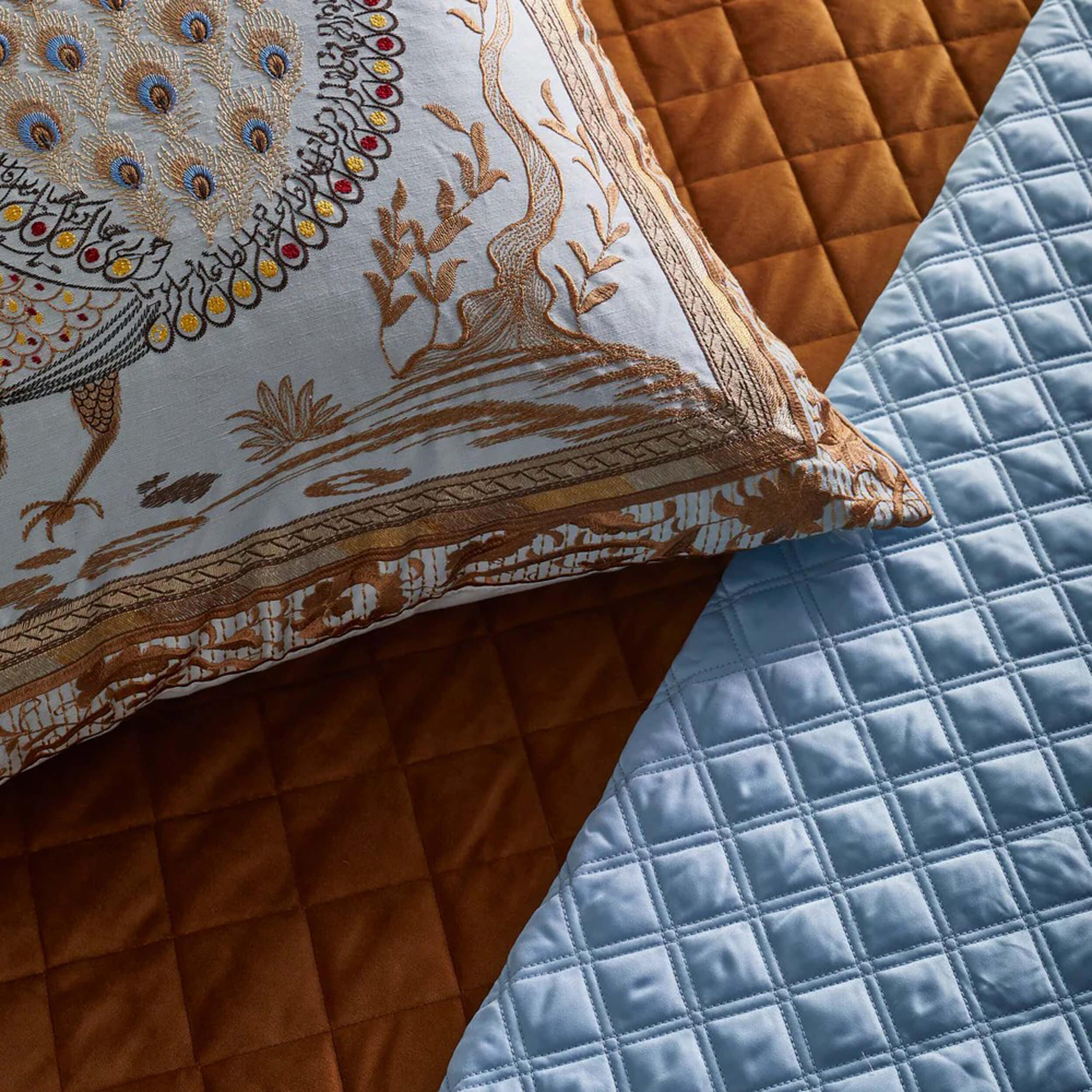 Divani Pillow, Peacock - Image 3