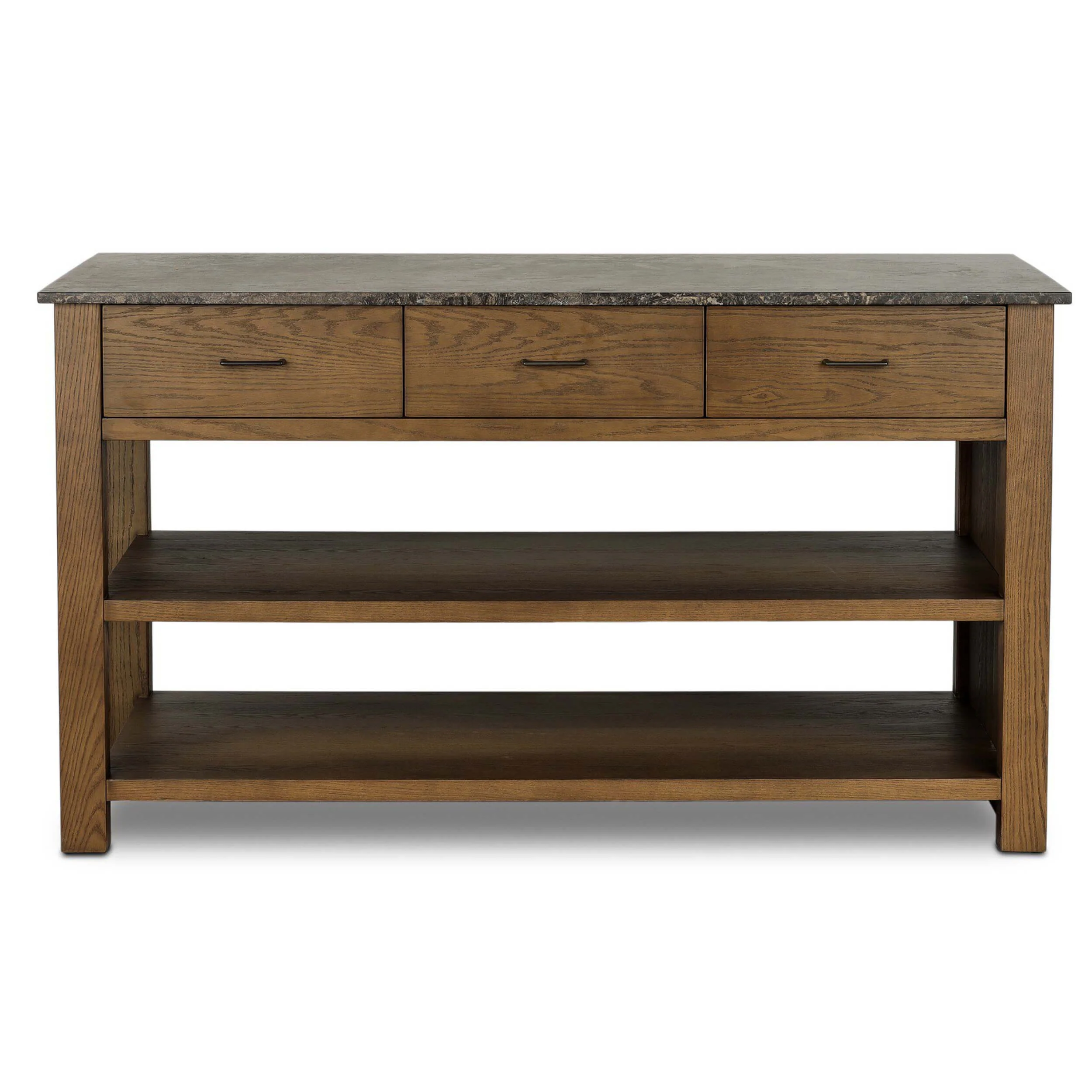 Divina Kitchen Island, Warm Grey Marble by Four Hands - Image 2
