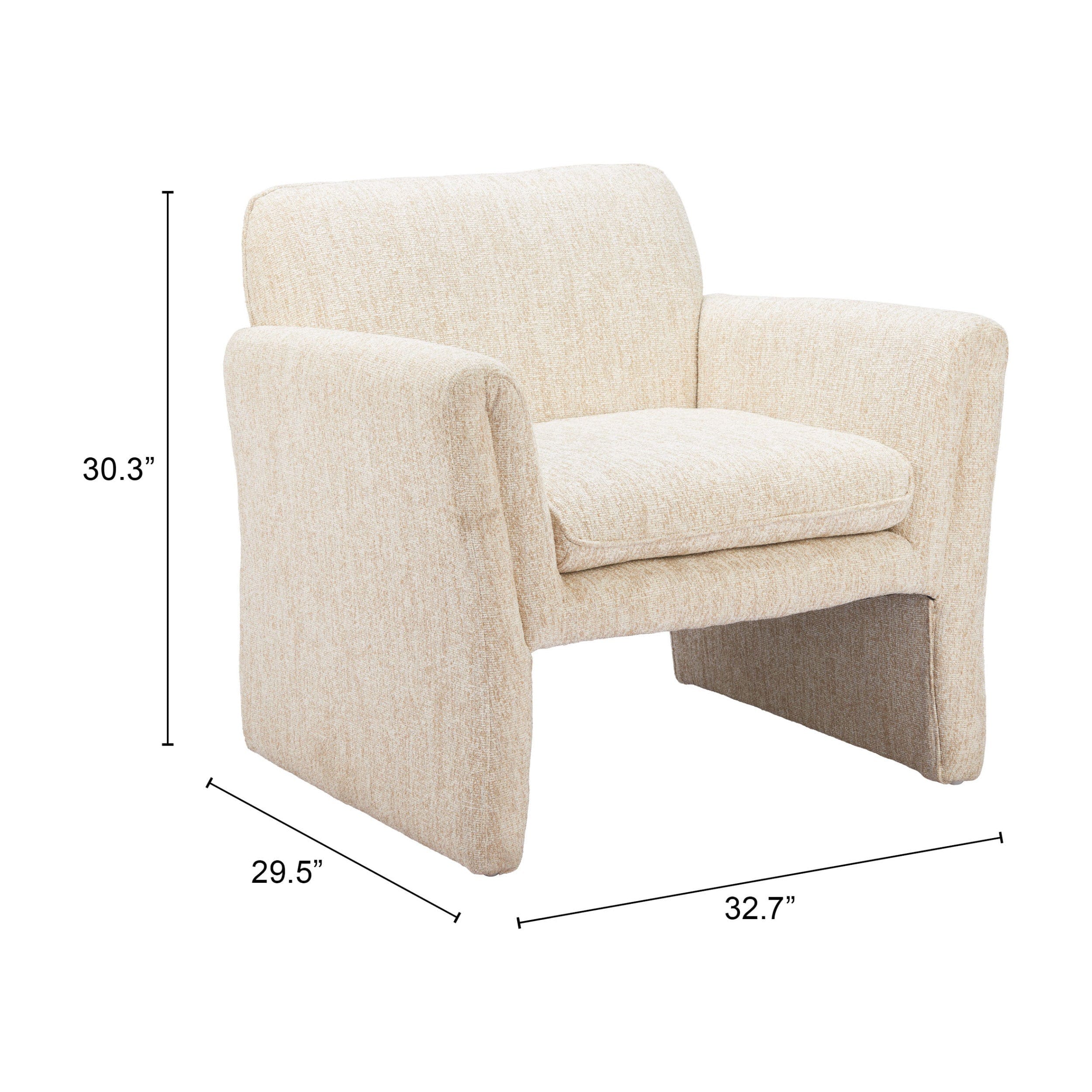 Dobra Chair, Oatmeal Beige - Image 2
