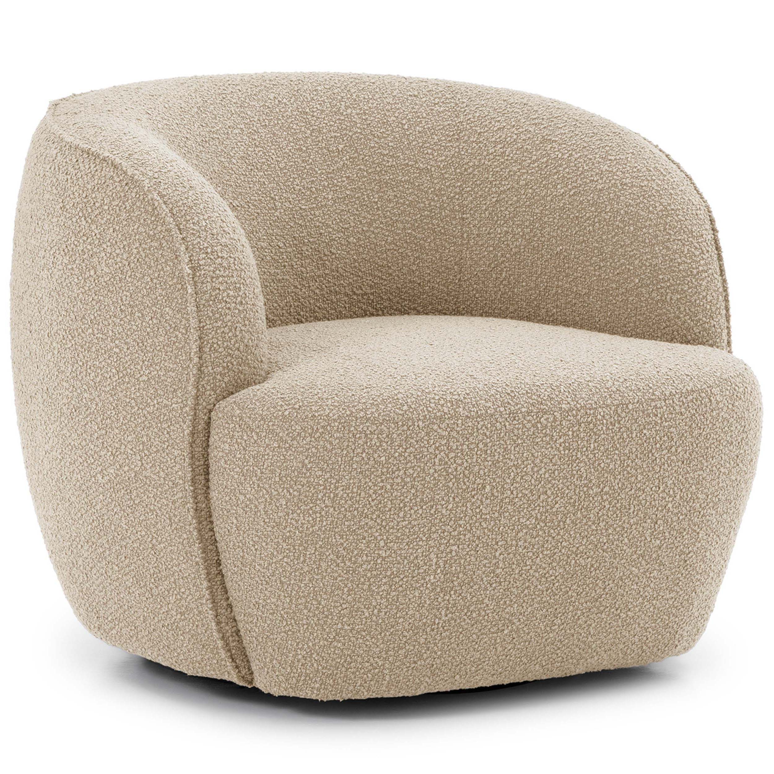 Domora Swivel Chair, Beige