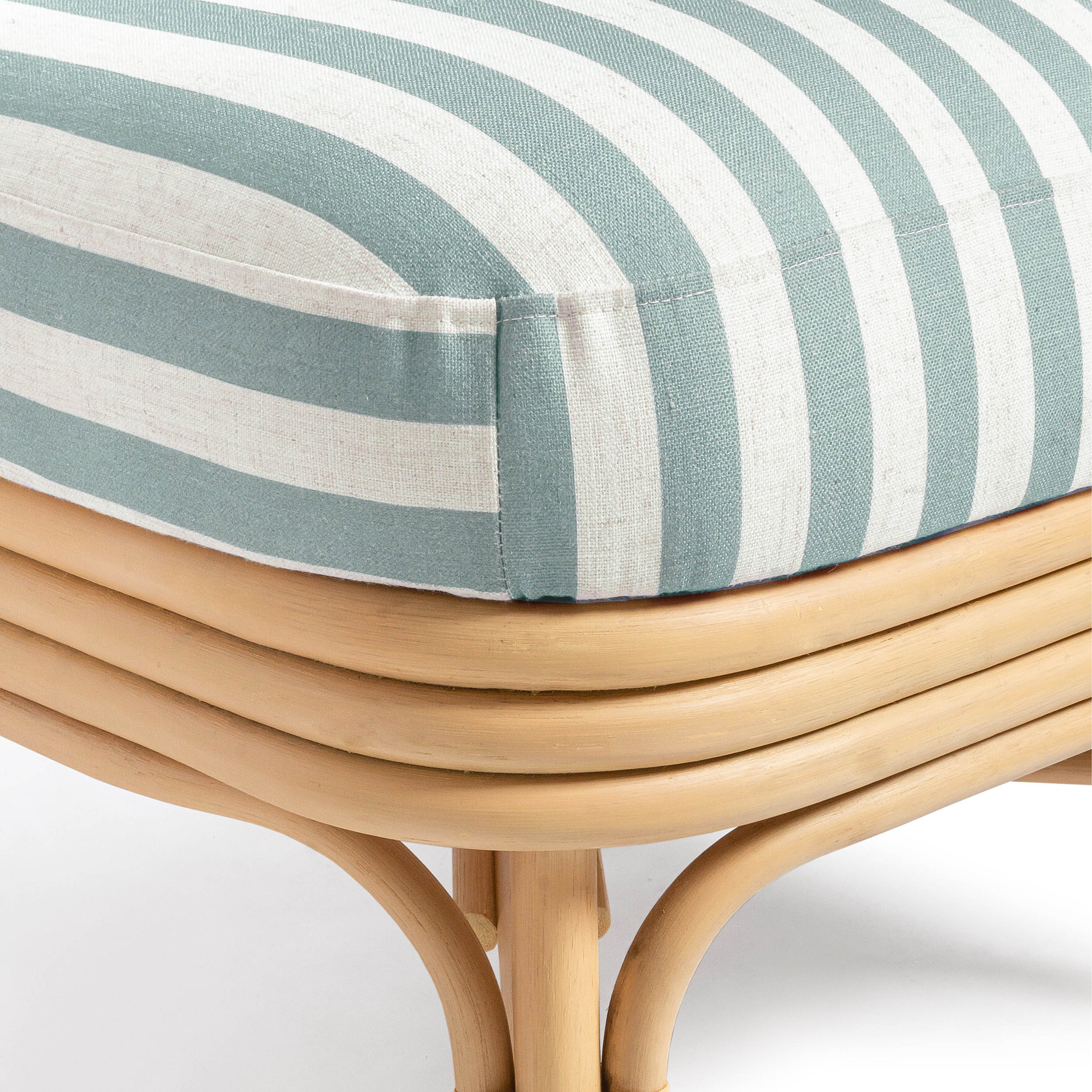 Dorine Striped Accent Chair, Mint Green - Image 6