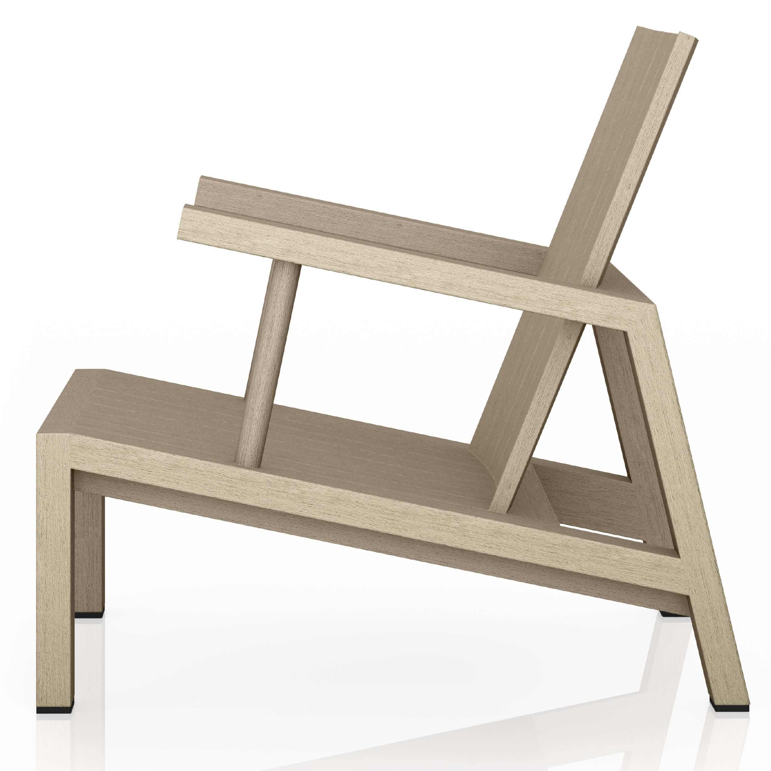 Dorsey Outdoor Chair, Washed Brown by Four Hands - Image 3