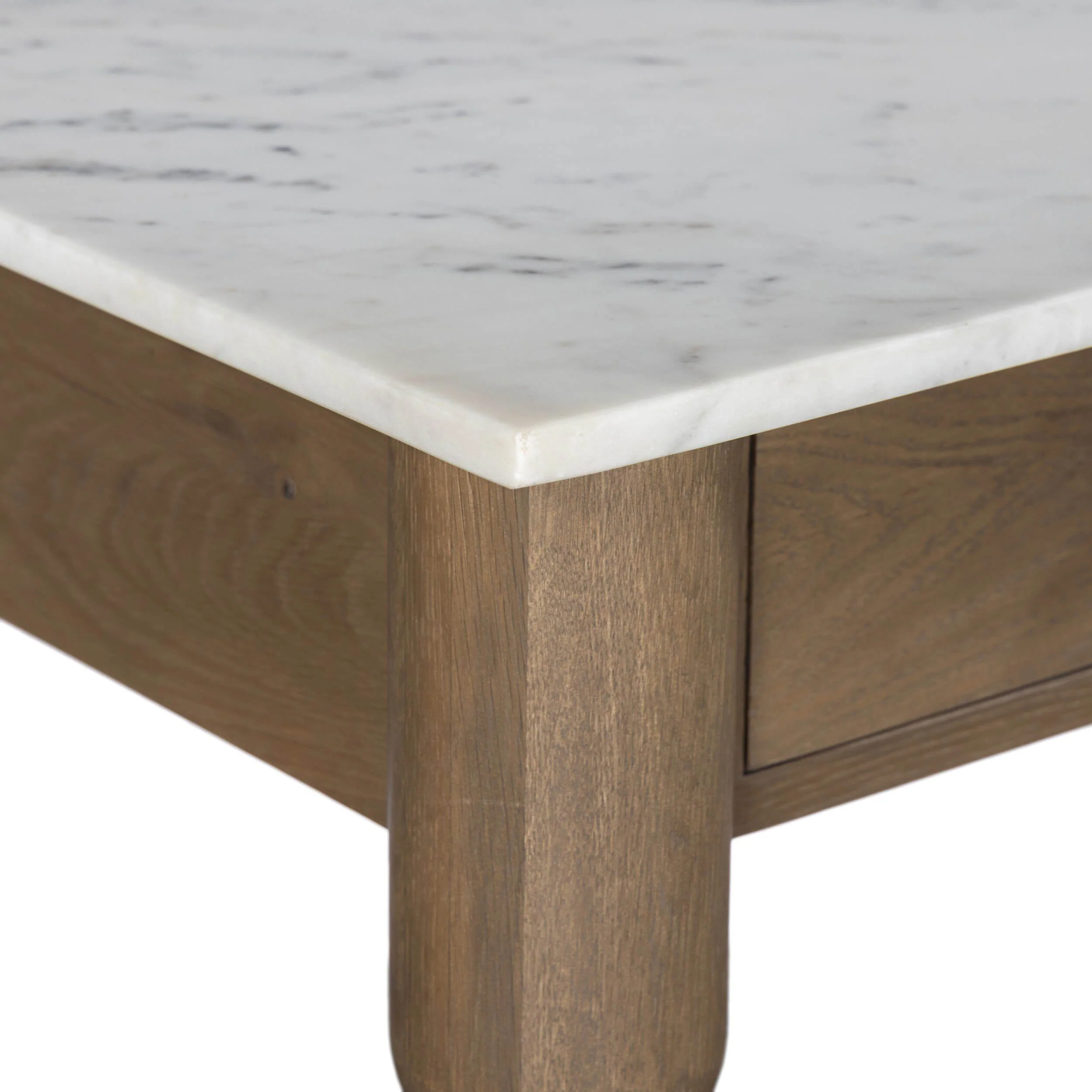 Dothan Kitchen Island, White Marble by Four Hands - Image 5