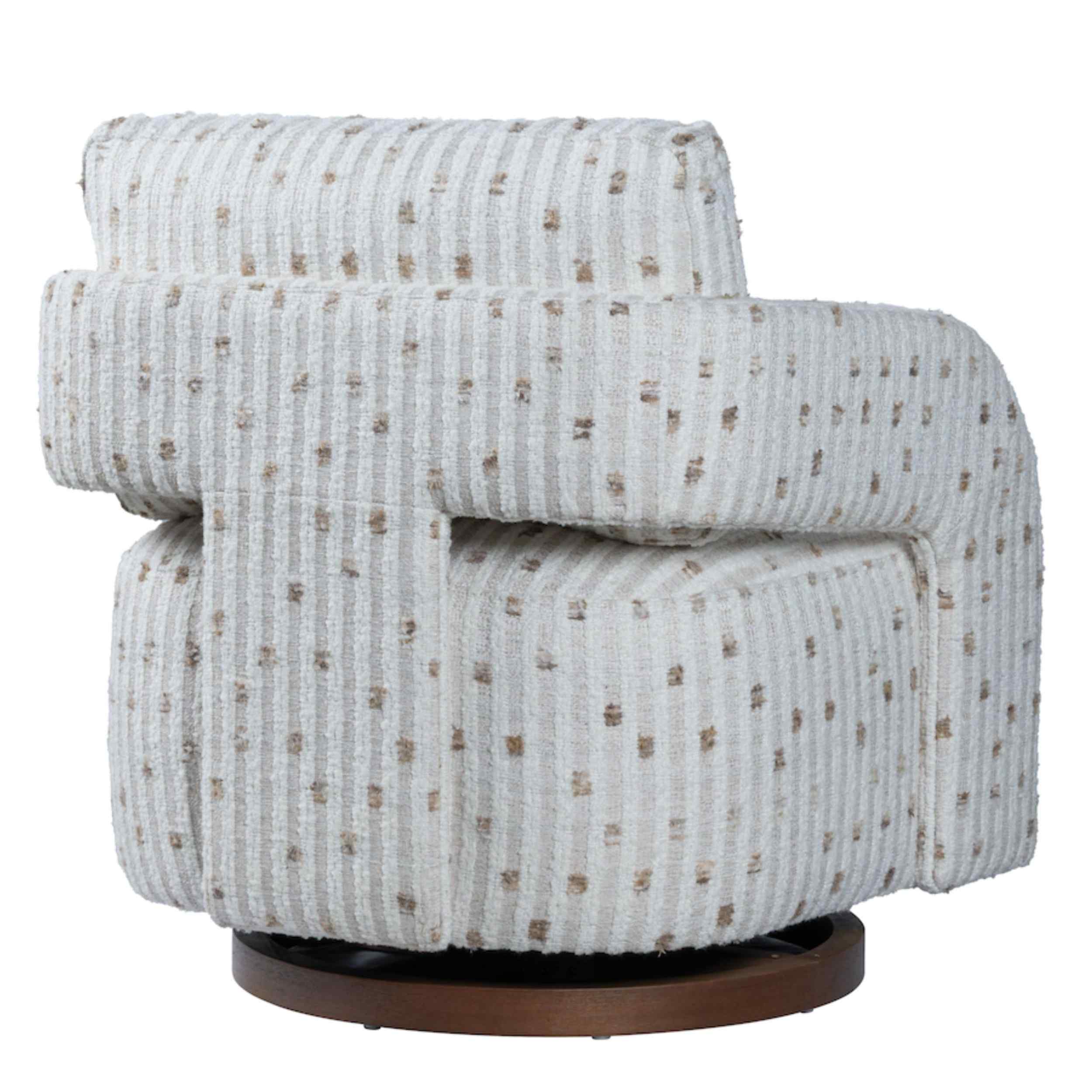 Dottie Swivel Chair, Pebble Dune - Image 4