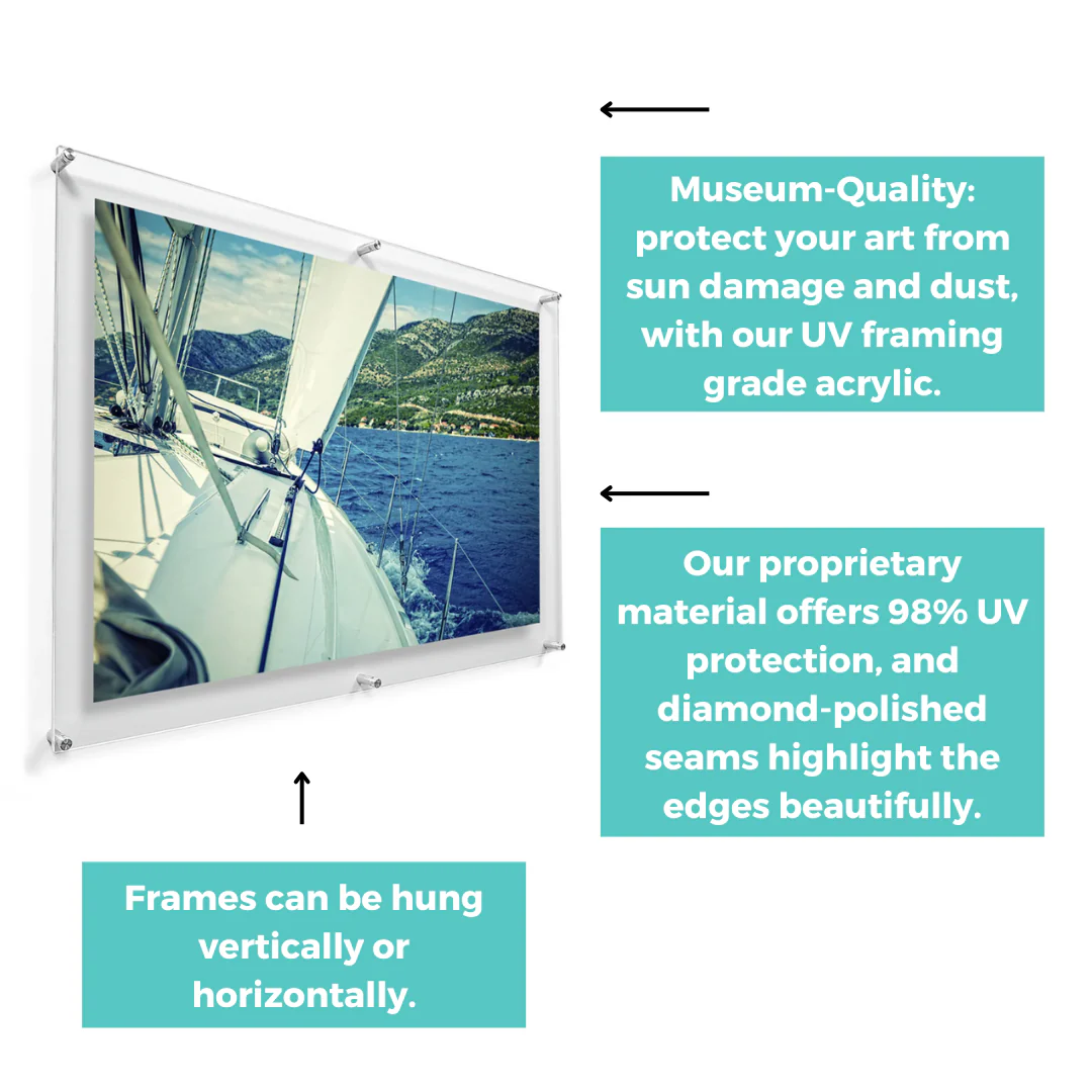 Double Panel Acrylic Floating Wall Frames - Image 201