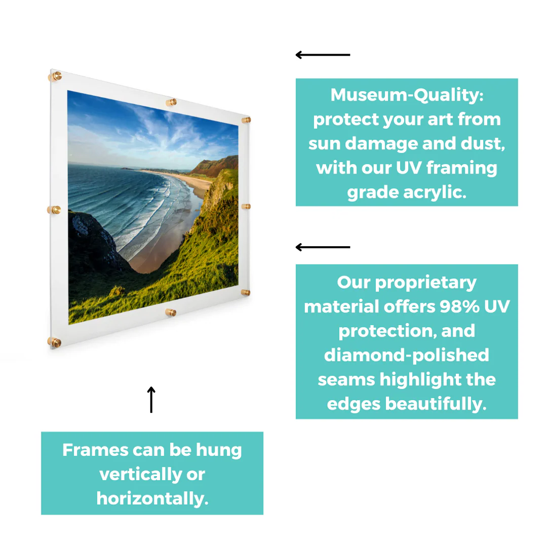 Double Panel Acrylic Floating Wall Frames - Image 227