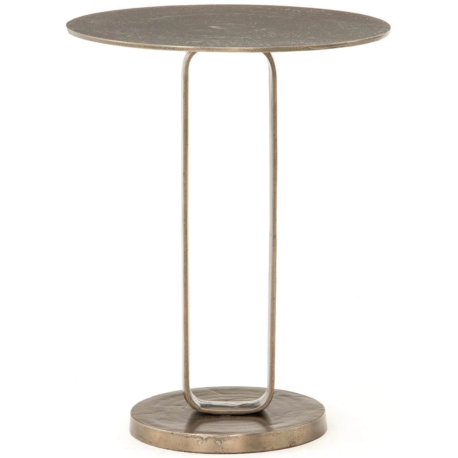 Douglas End Table, Aged Bronze by Four Hands - Image 2