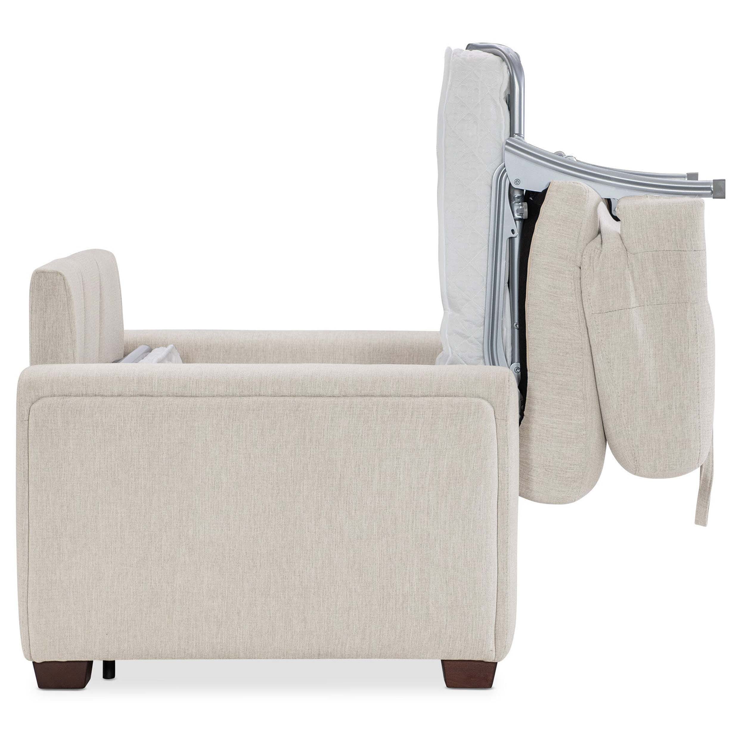 Griffin Twin Sleeper Chair, New Page Flax - Image 6