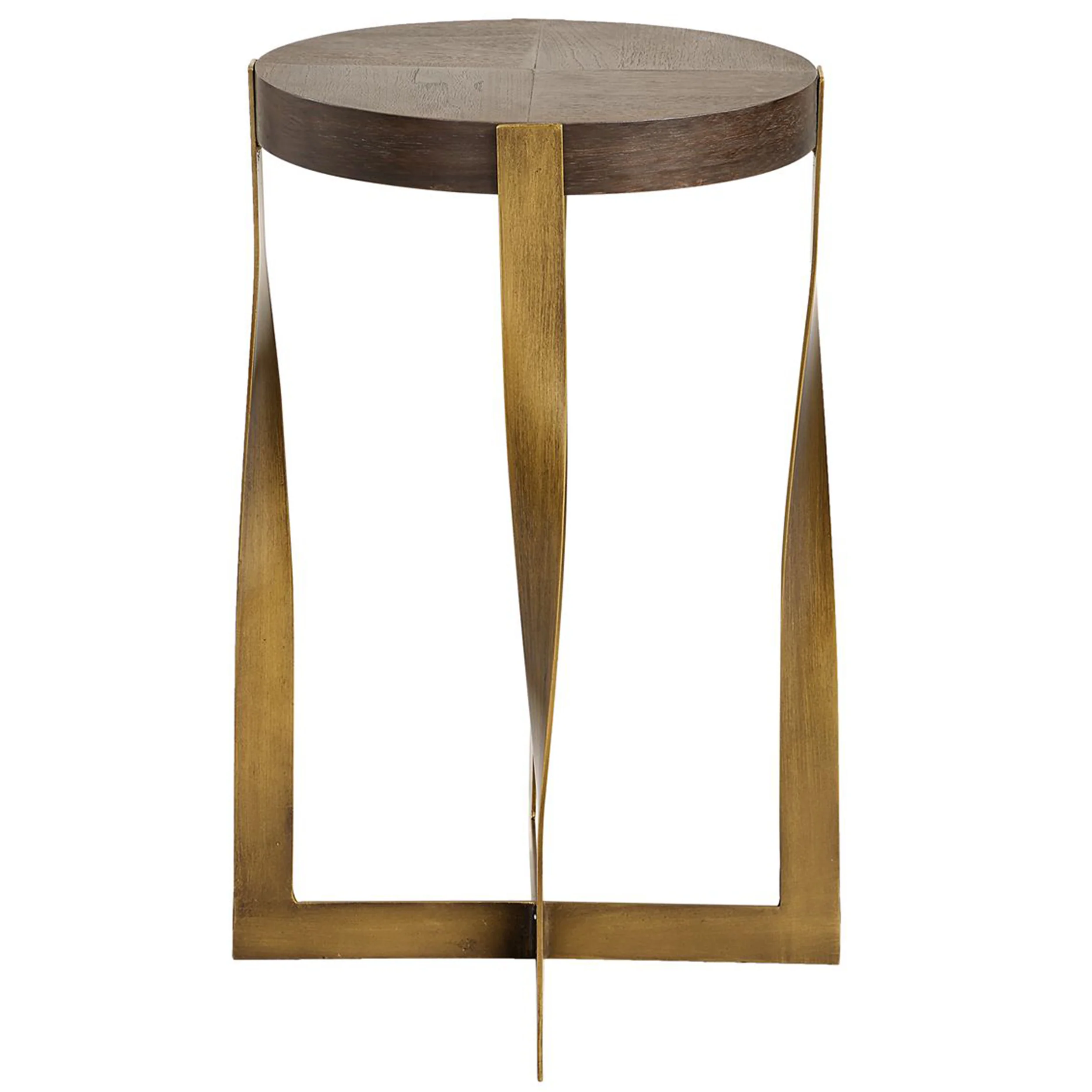 Drew Accent Table, Brass - Image 2