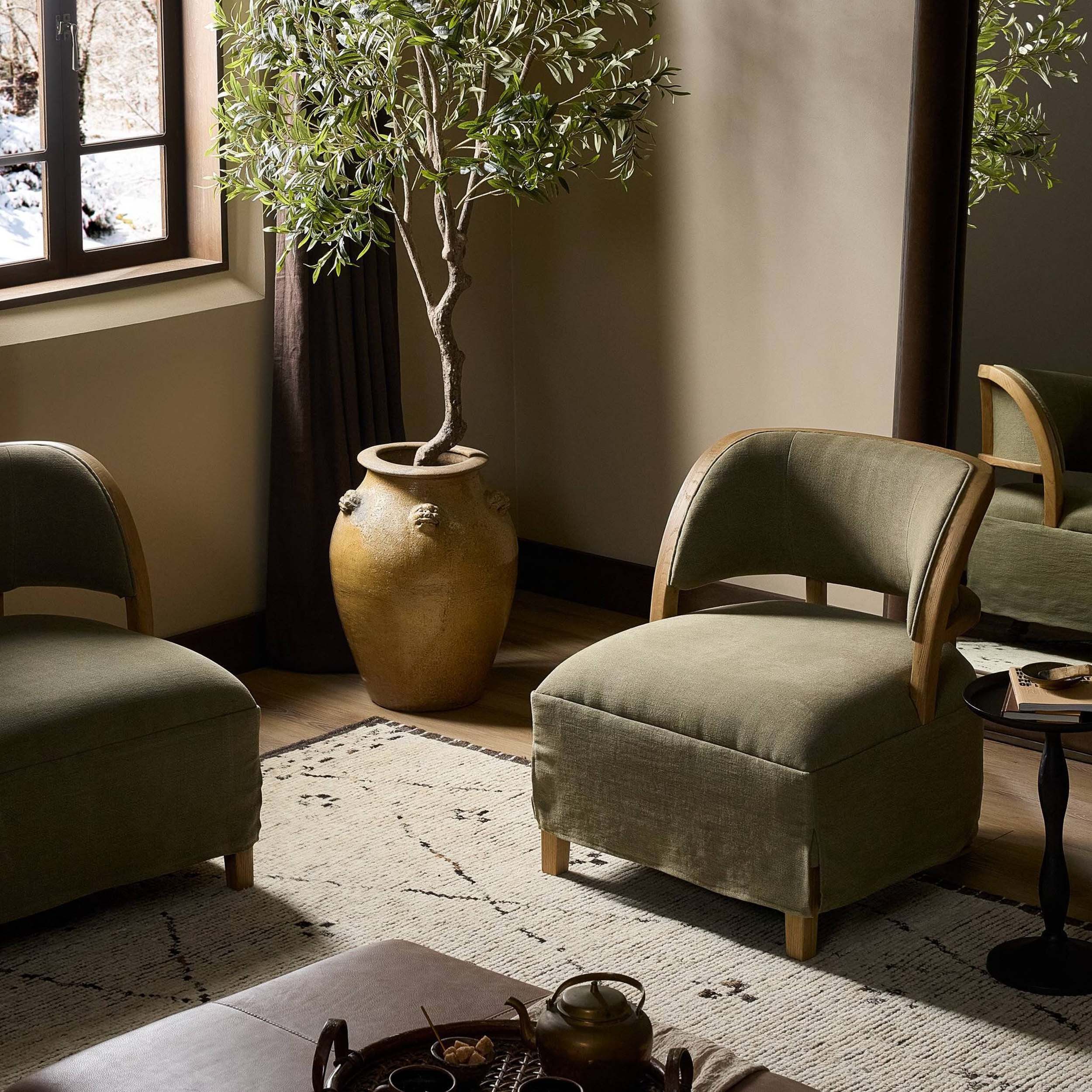 Dreya Chair, Broadway Olive by Amber Lewis x Four Hands - Image 7