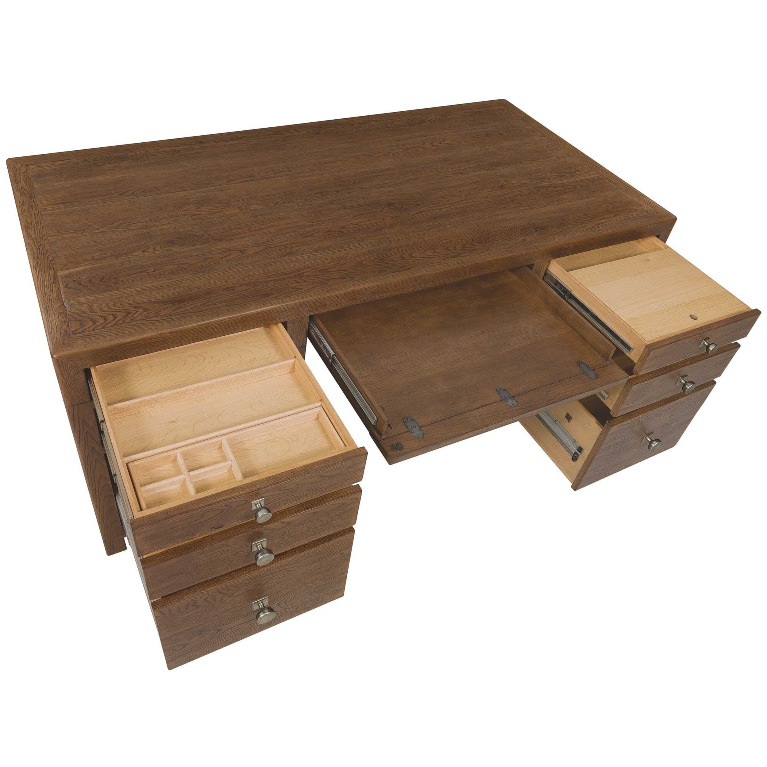 Driftwood Executive Desk, Worn Saddle - Image 6