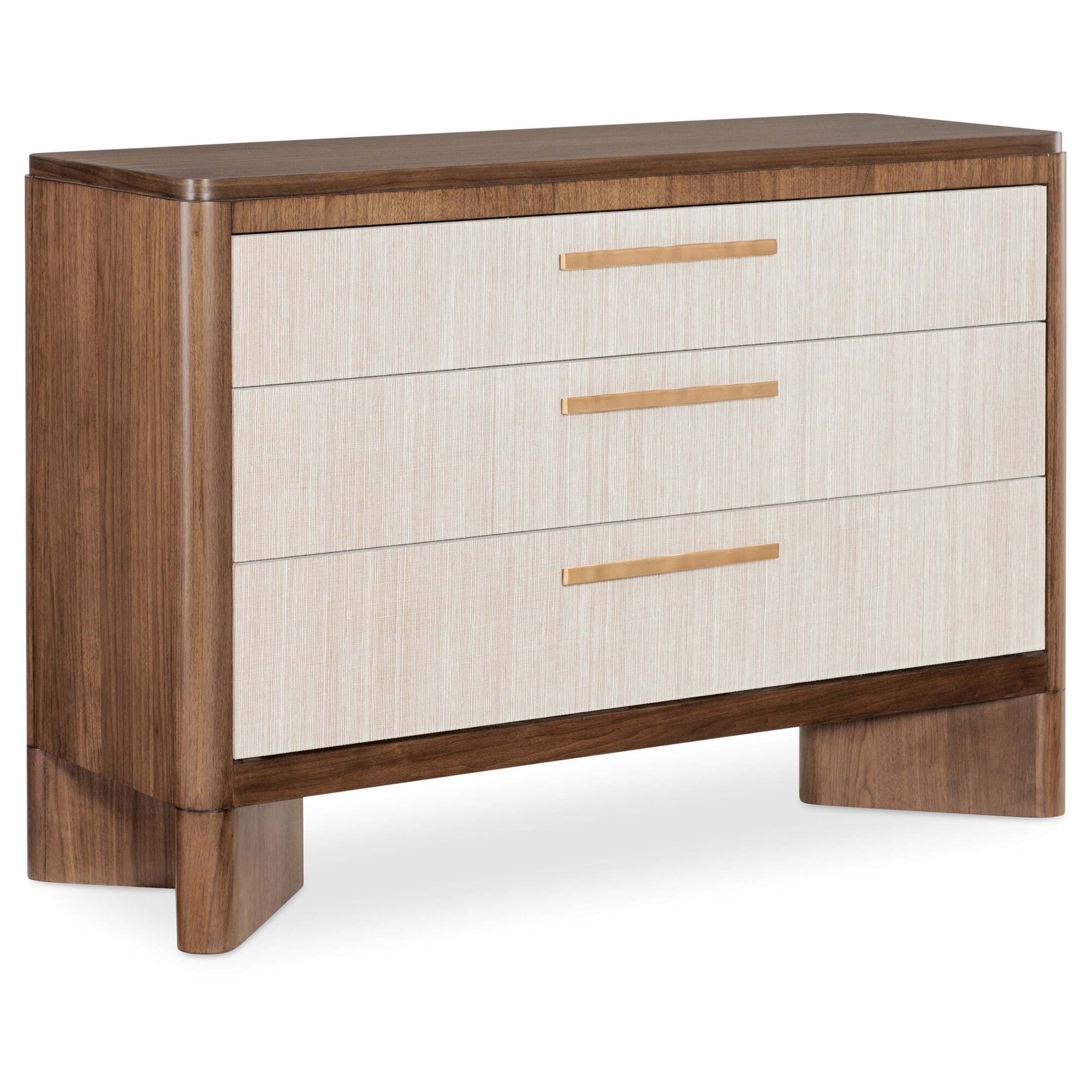 Eleana Three Drawer Chest, Light Caramel