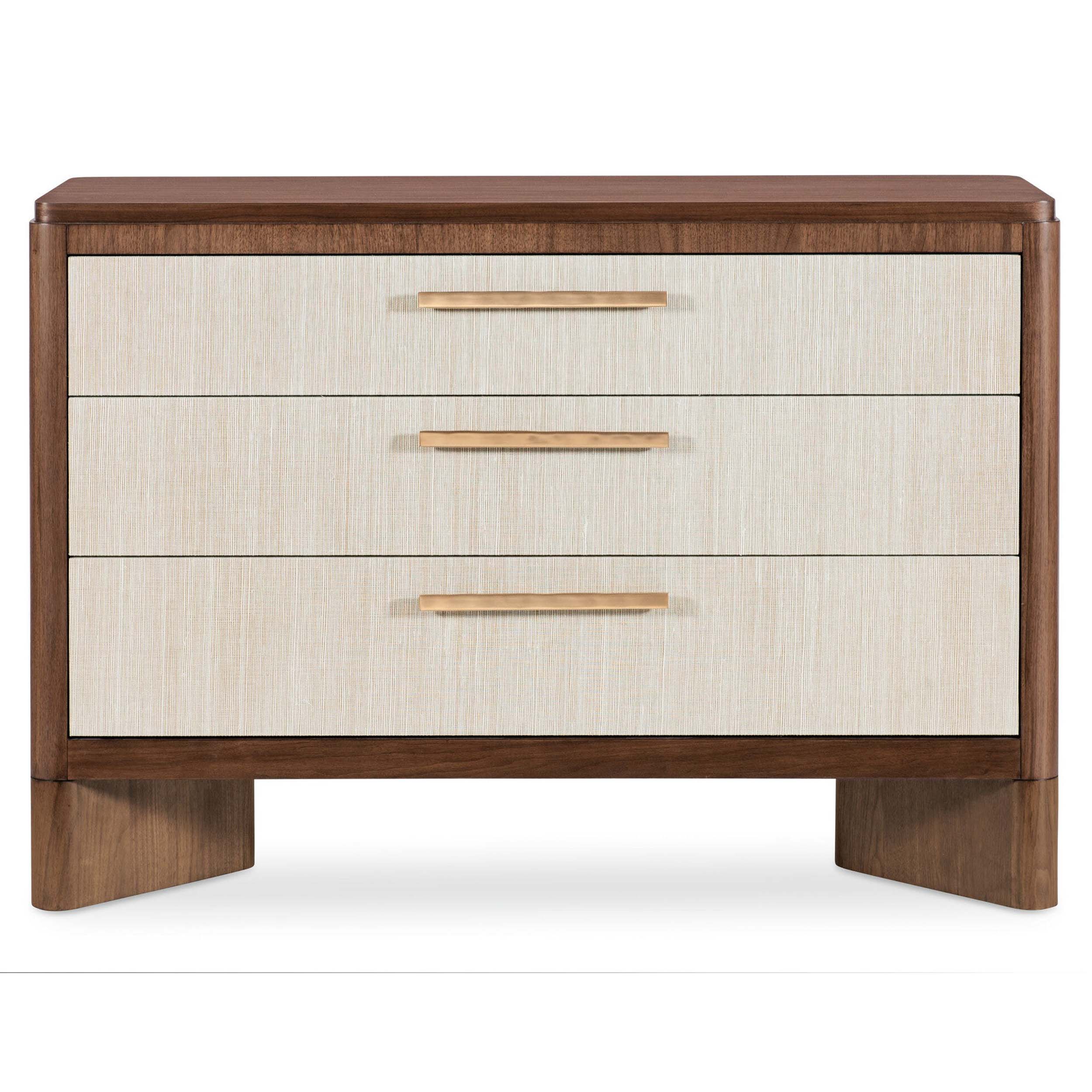 Eleana Three Drawer Chest, Light Caramel - Image 2