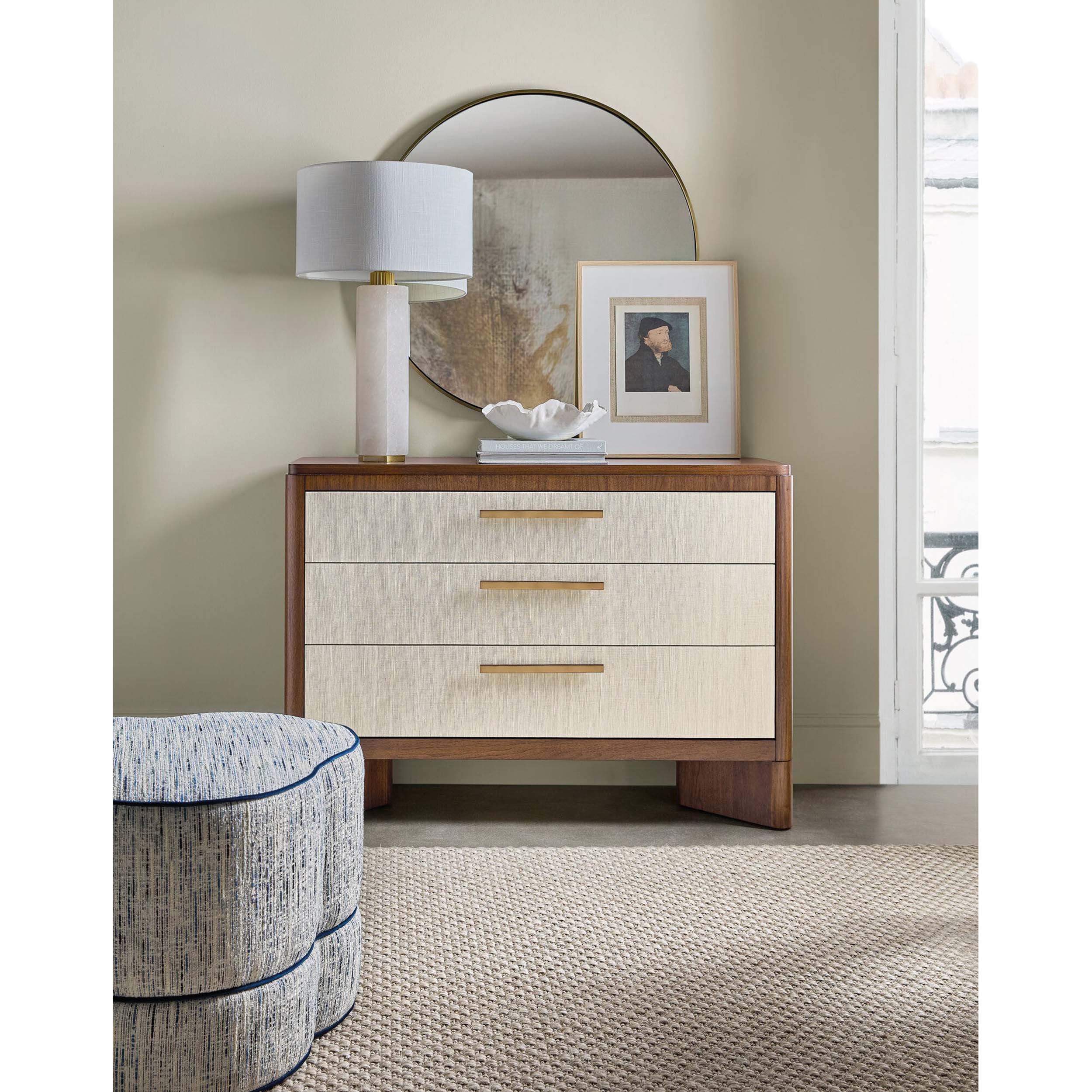 Eleana Three Drawer Chest, Light Caramel - Image 5