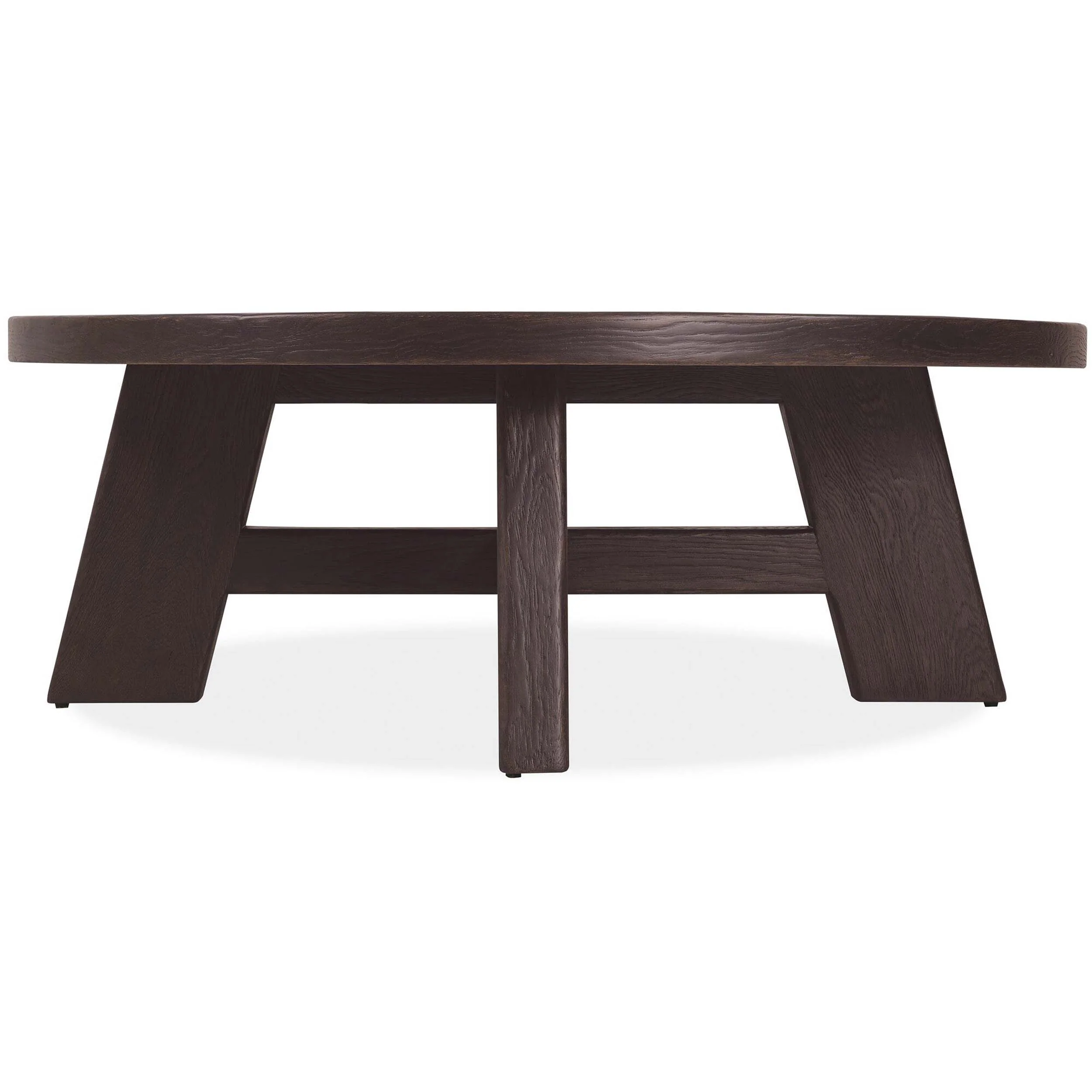 Driftwood Round Cocktail Table, Burnt Timber - Image 3