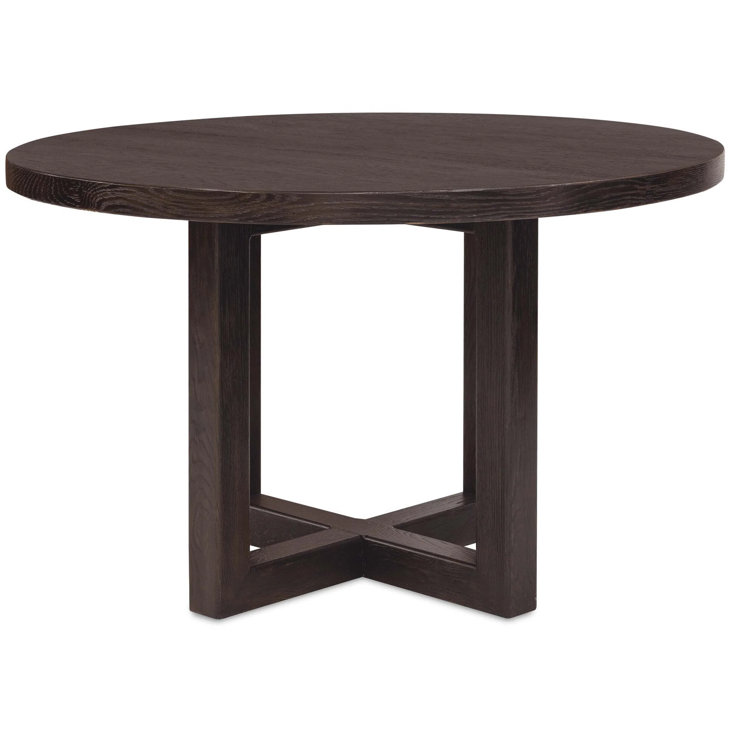 Driftwood Round Dining Table, Burnt Timber - Image 2