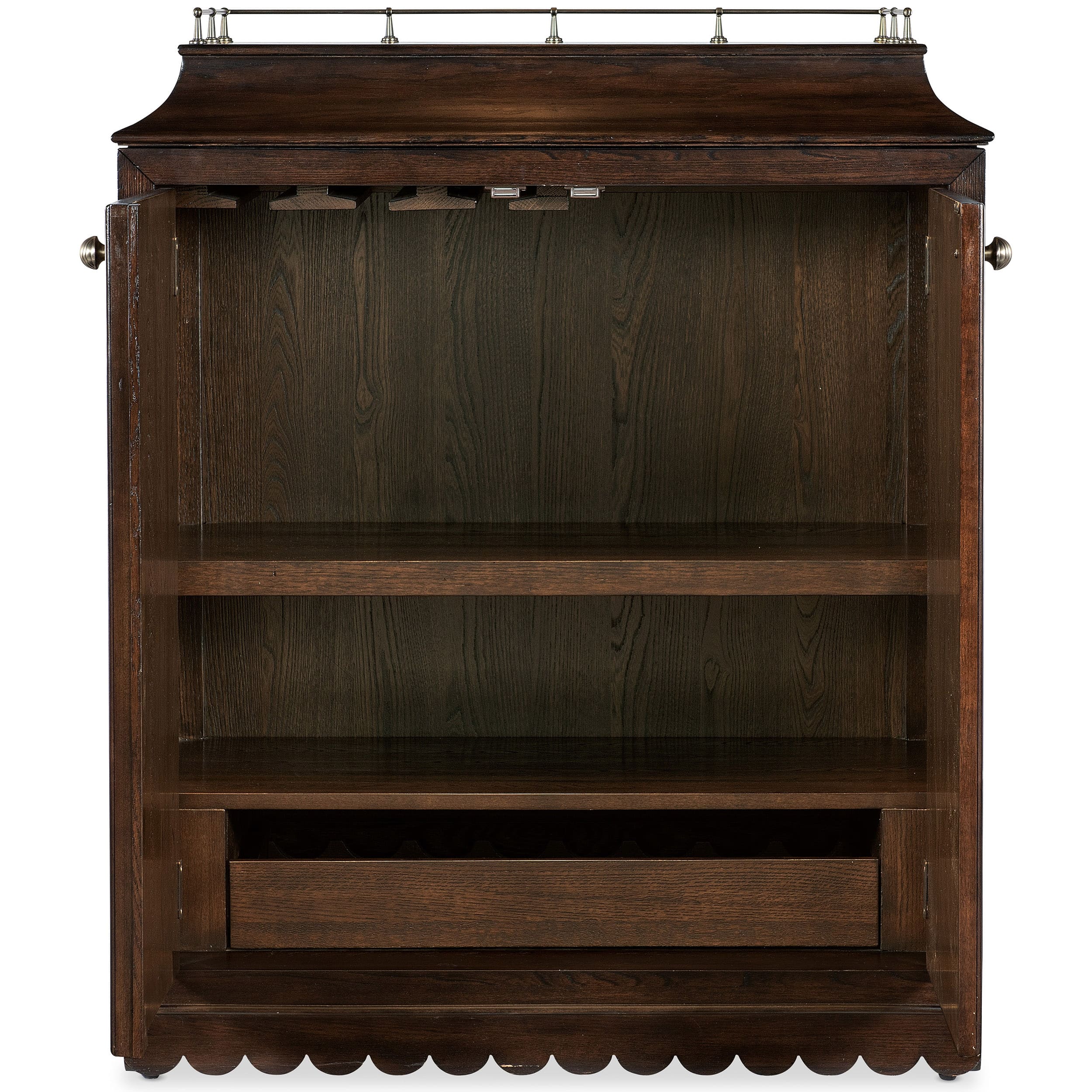 Duke's Bar Cabinet, Dark Wood - Image 4