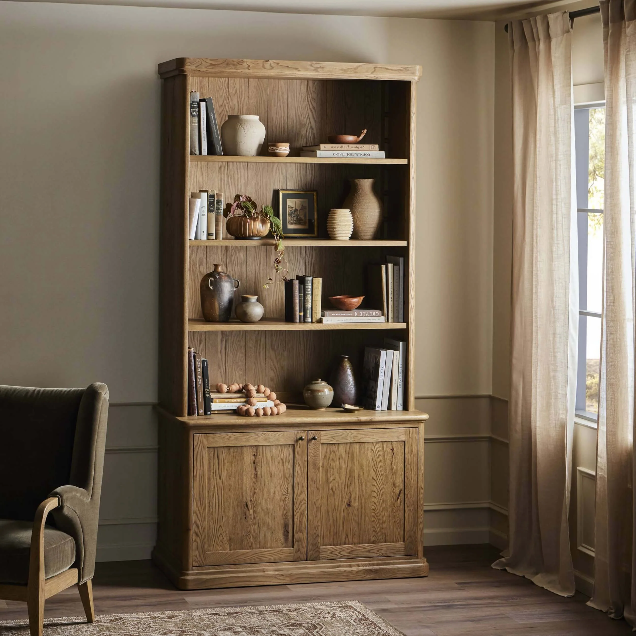 Dumont Bookcase, Worn Oak by Amber Lewis x Four Hands - Image 6