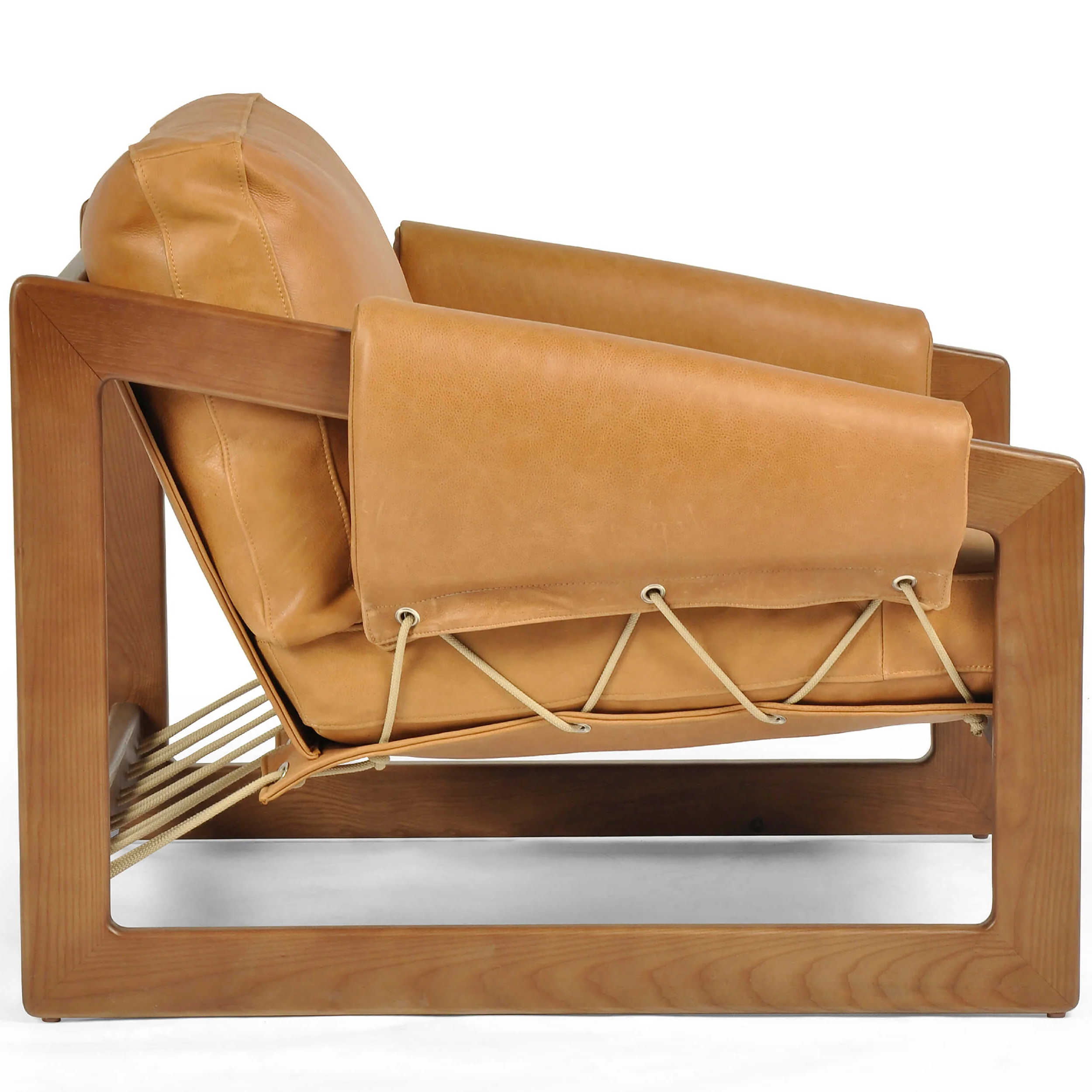 Dustin Leather Chair, Palermo Cognac by Four Hands - Image 3
