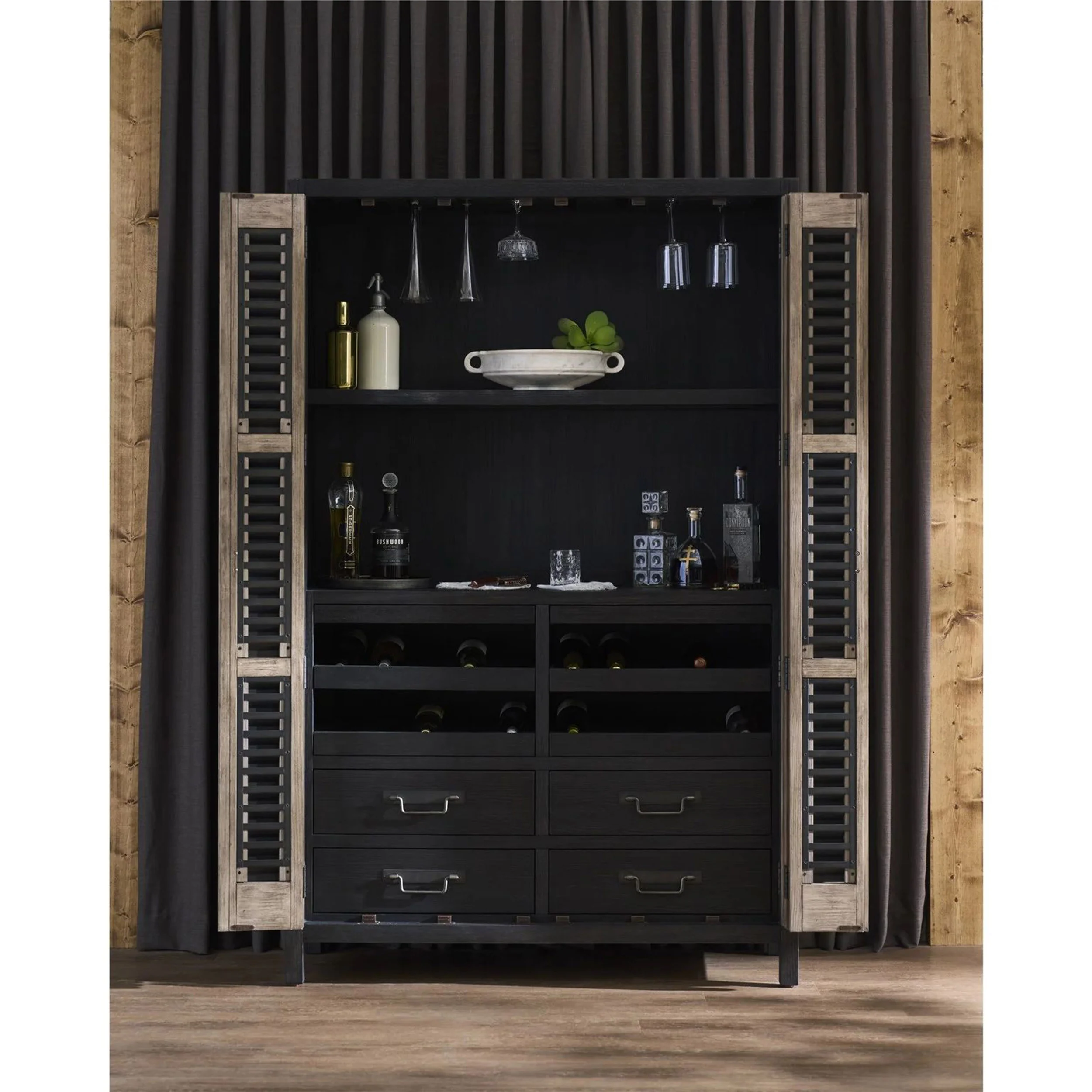 Dwell Bar Cabinet, Basalt - Image 5
